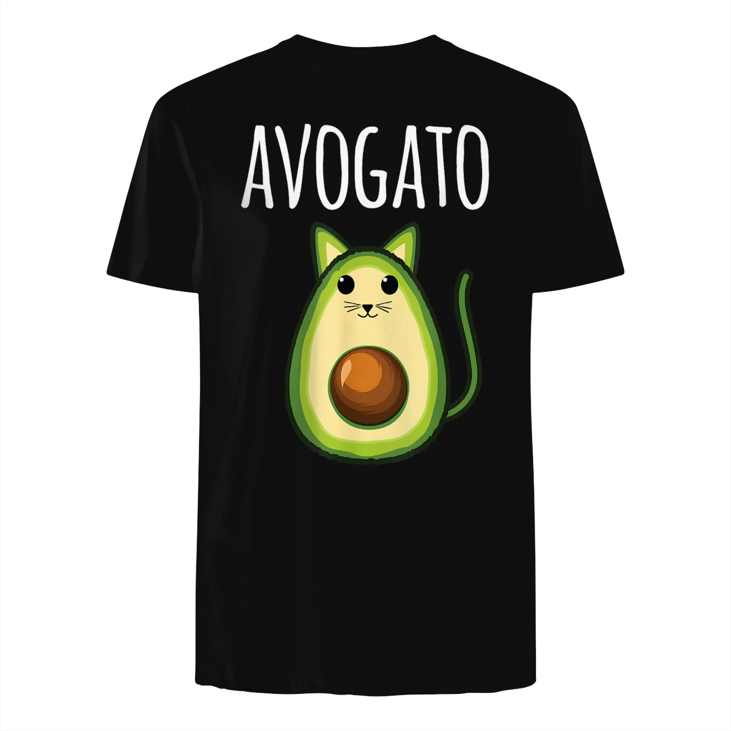 Avogato Shirt Women Girls Cute Avocado Cat Funny Maglietta
