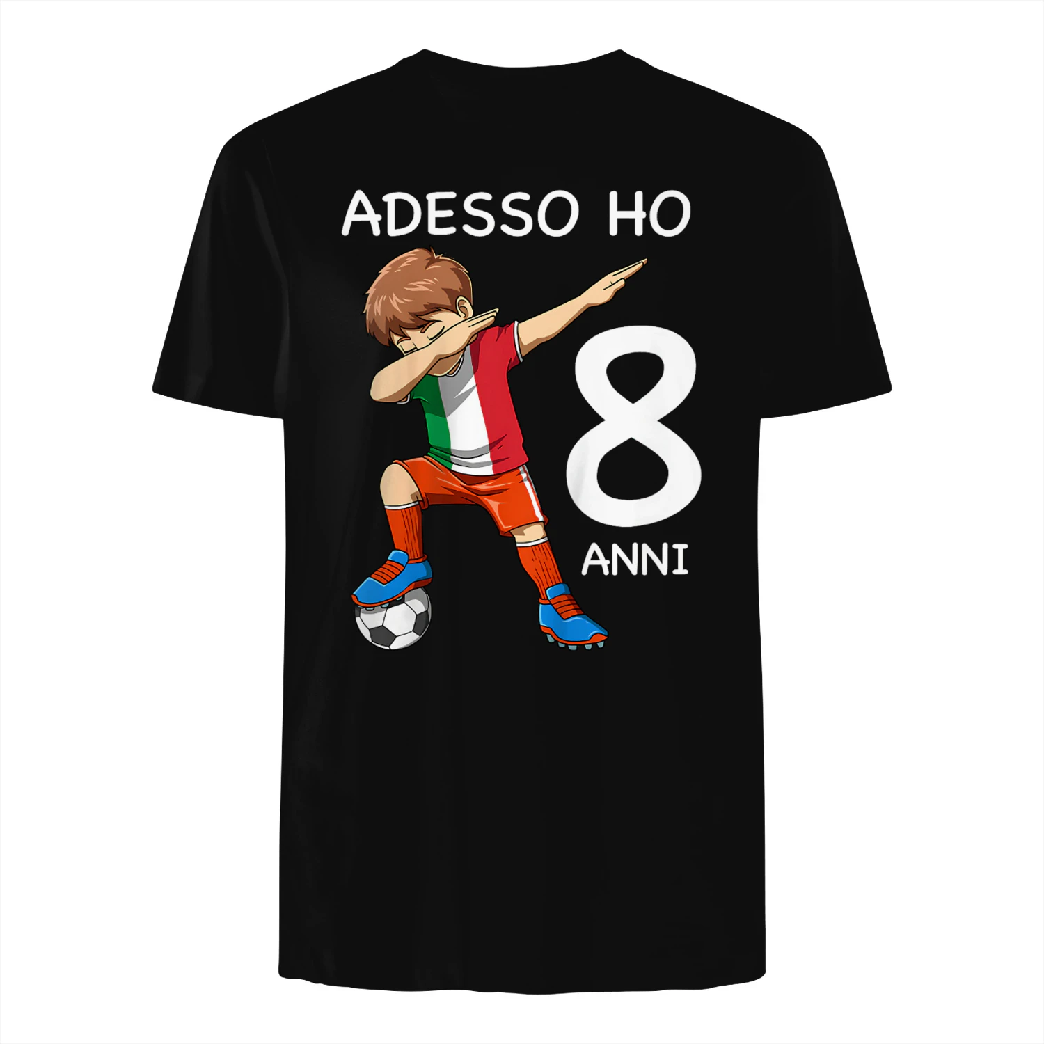 8 Compleanno Bambini & Calcio Italia - Regalo di 8 Anni Maglietta