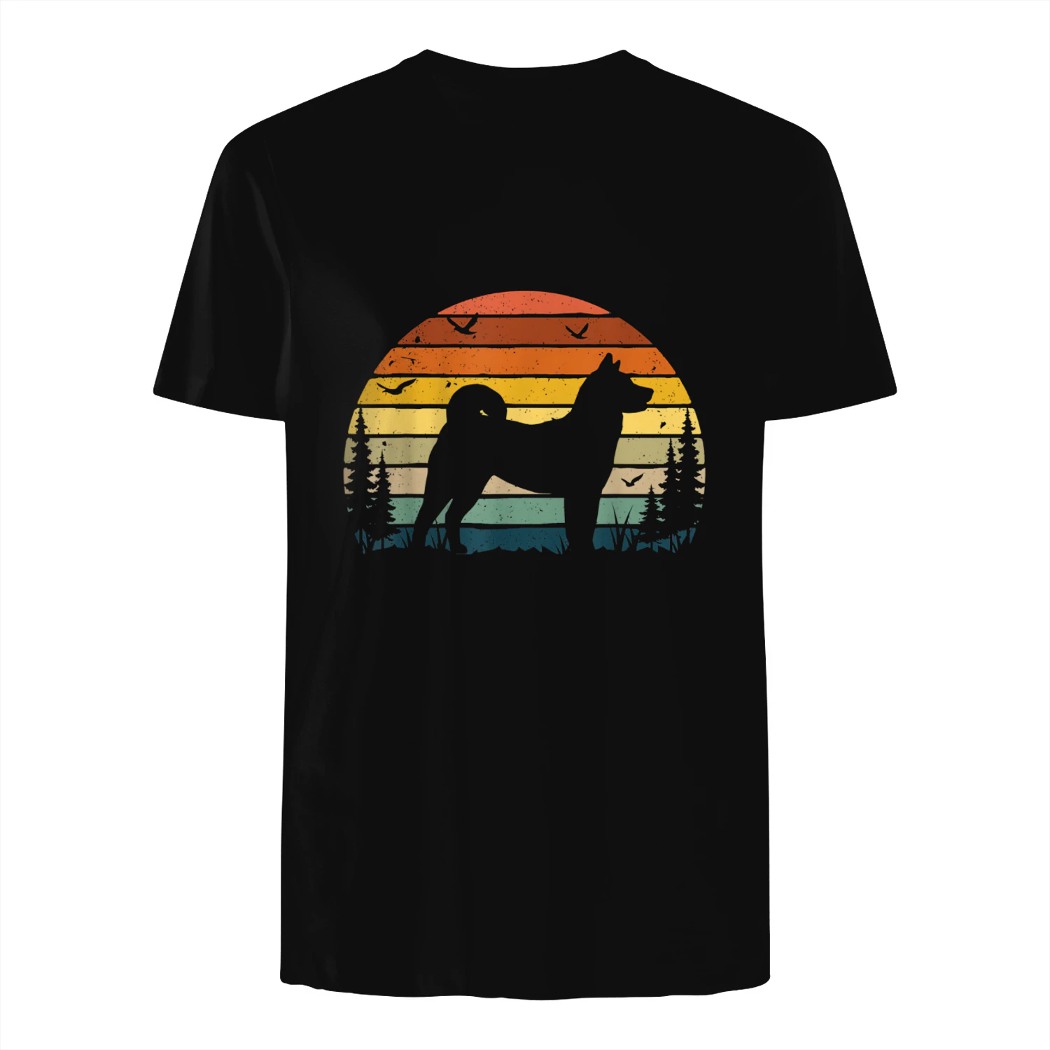 Shiba Inu Mom Dad Vintage Retro Dog Cute Gift Maglietta