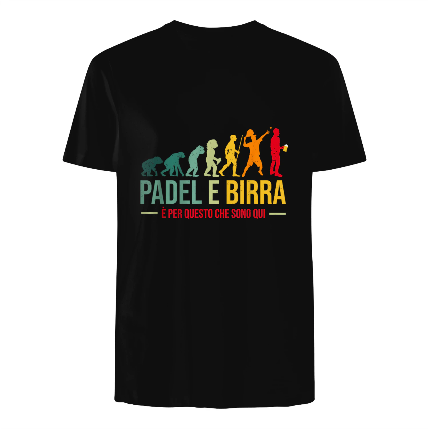 Uomo Padel E Birra Divertente Giocatore Padel Regalo Evolution Maglietta