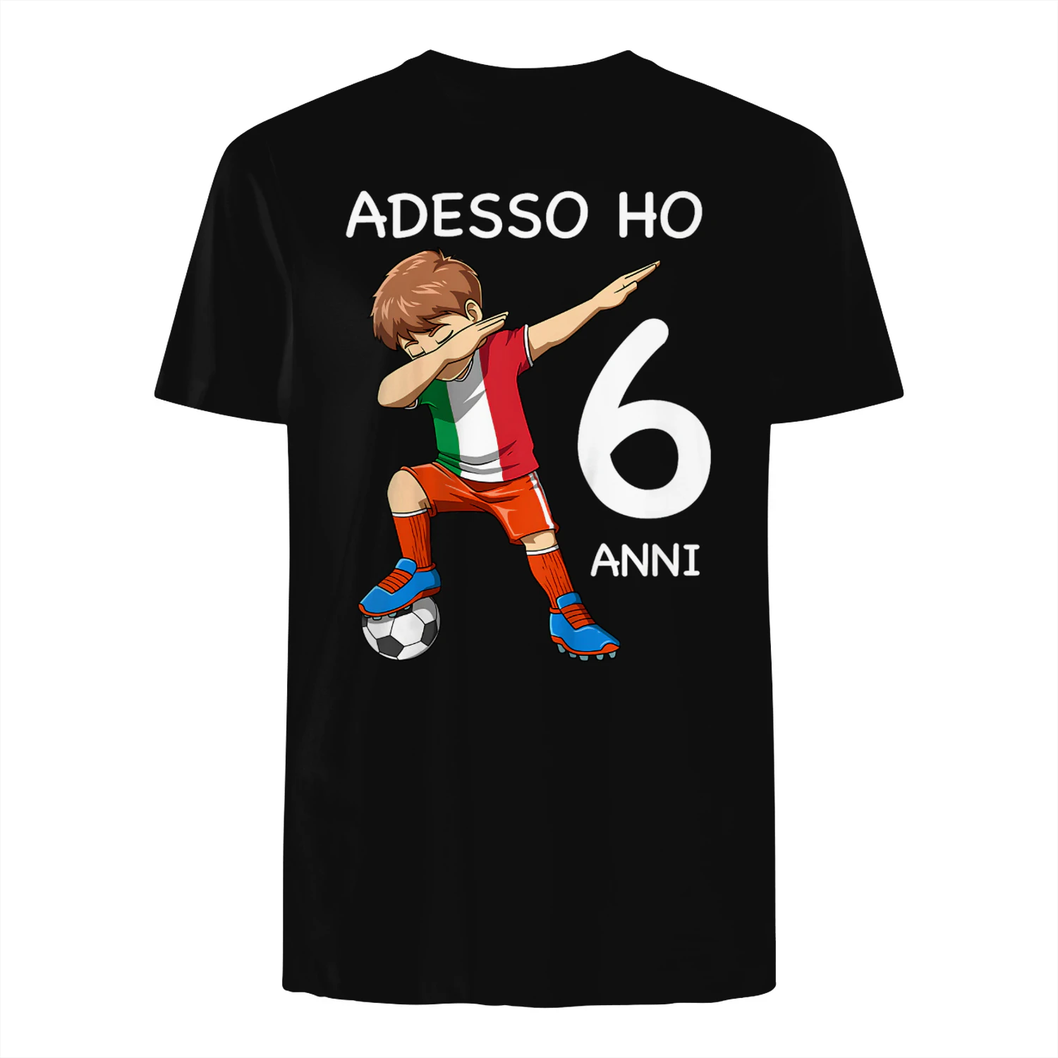6 Compleanno Bambini & Calcio Italia - Regalo di 6 Anni Maglietta