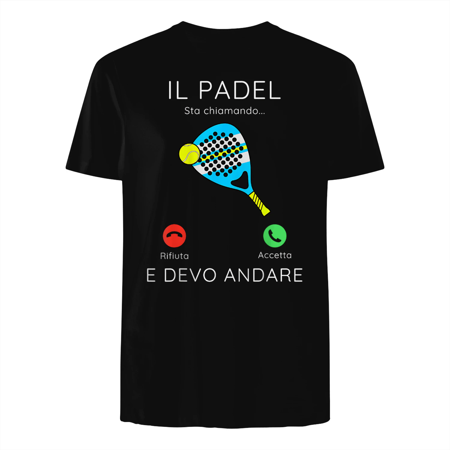 Padel Sta chiamando Divertente Uomo Donna padelista Regalo Maglietta
