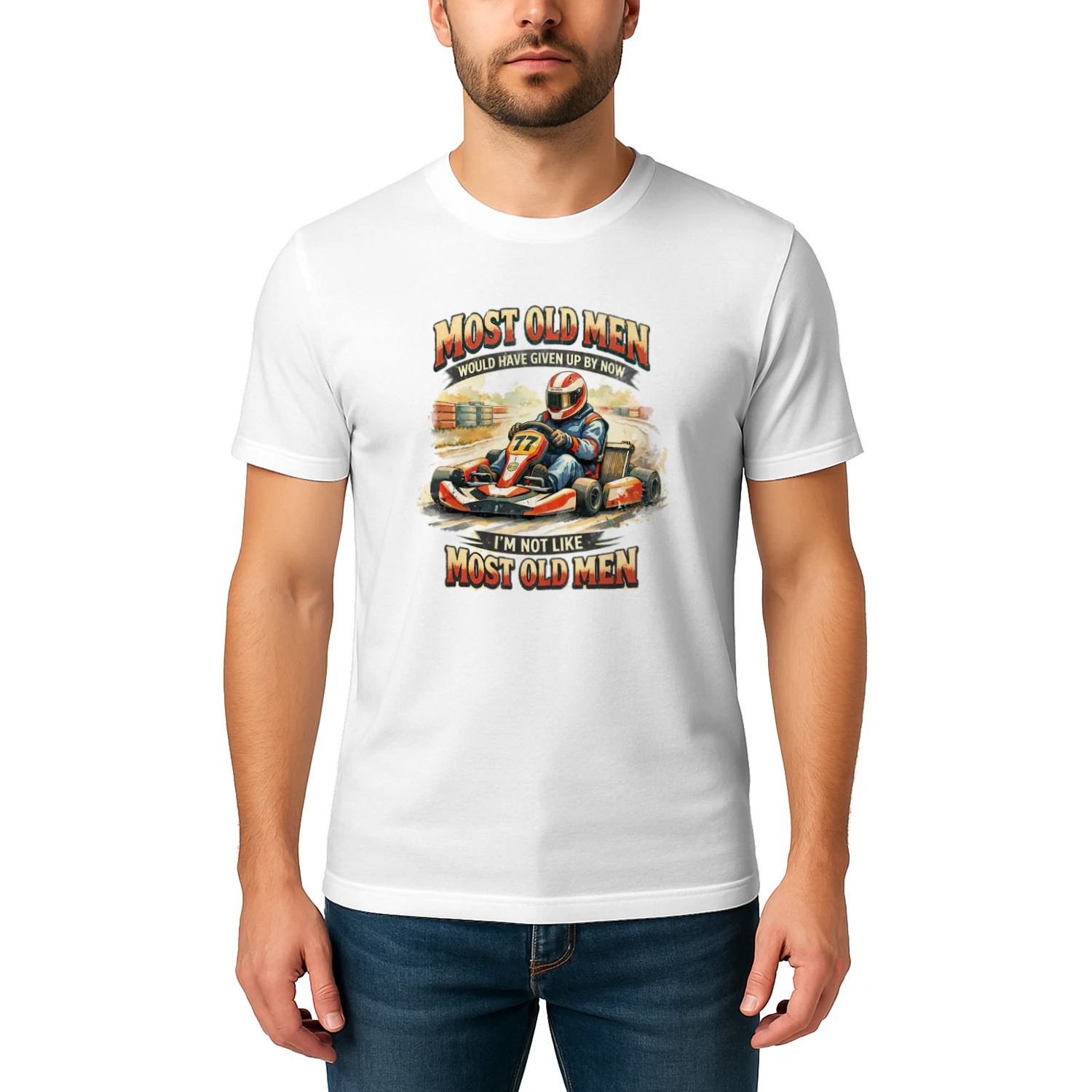 Kart Racing Oldmen T-Shirt