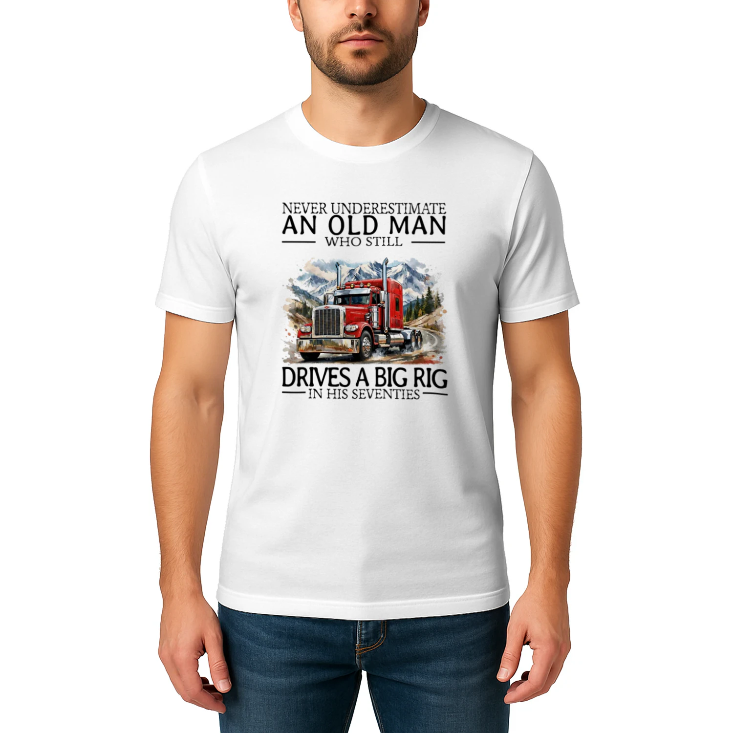 Truck Never Old Men 7 T-Shirt