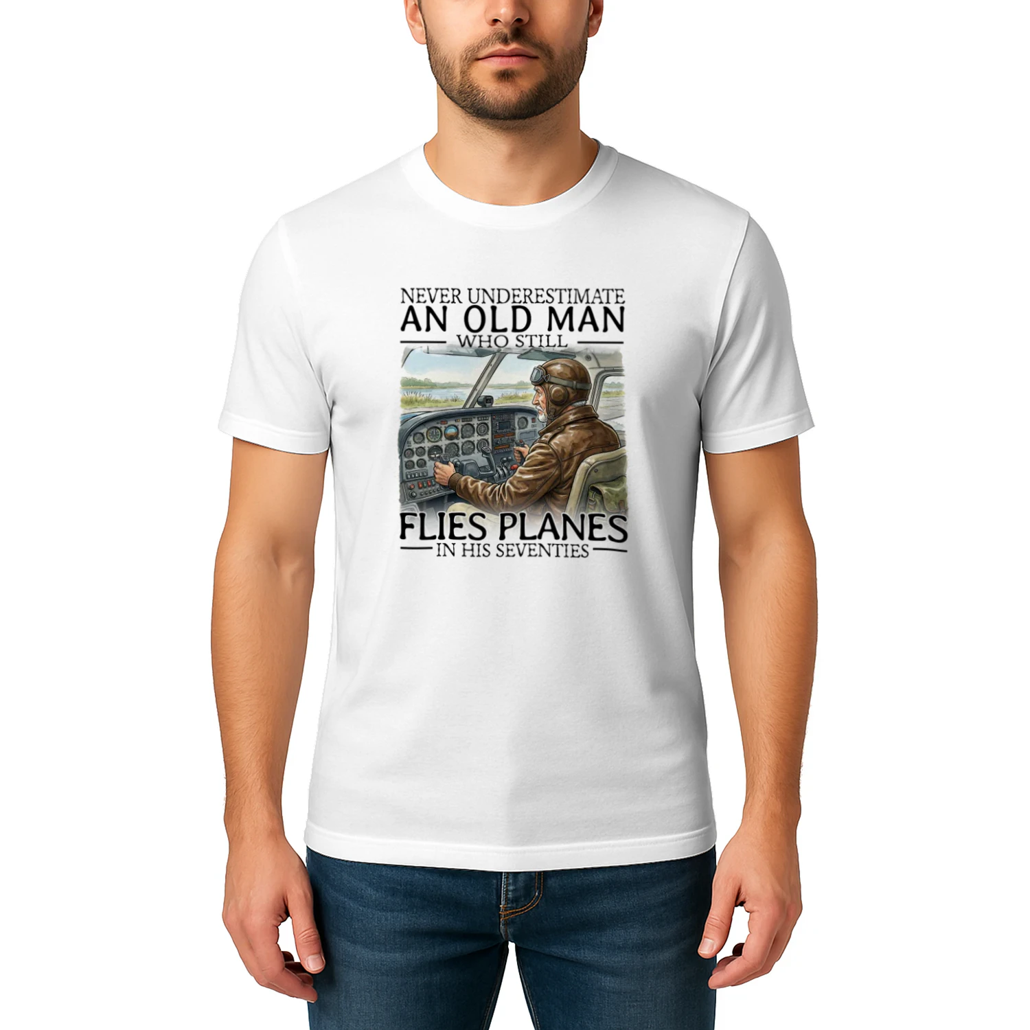 Pilot Never Old Men 70 T-Shirt