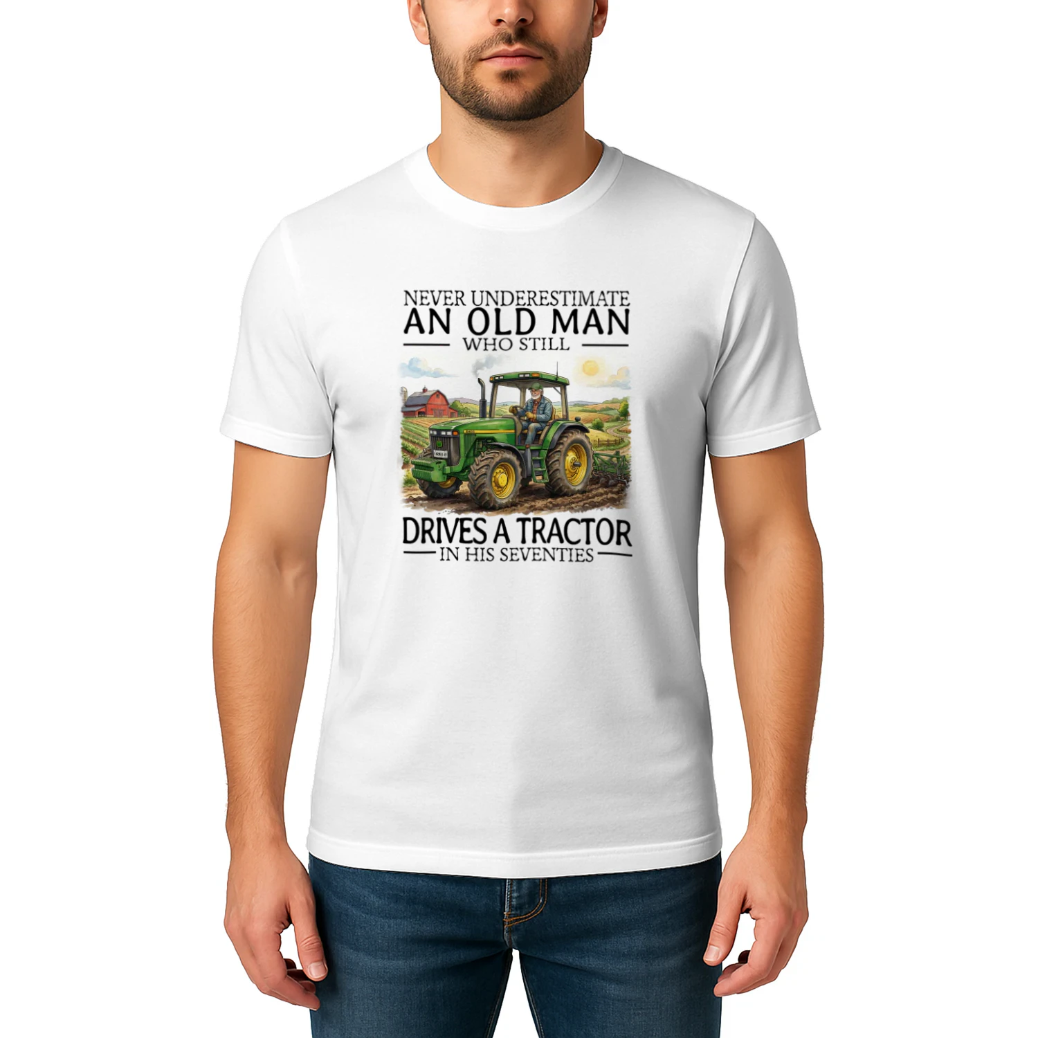 Tractor Never Old Men 7 T-Shirt