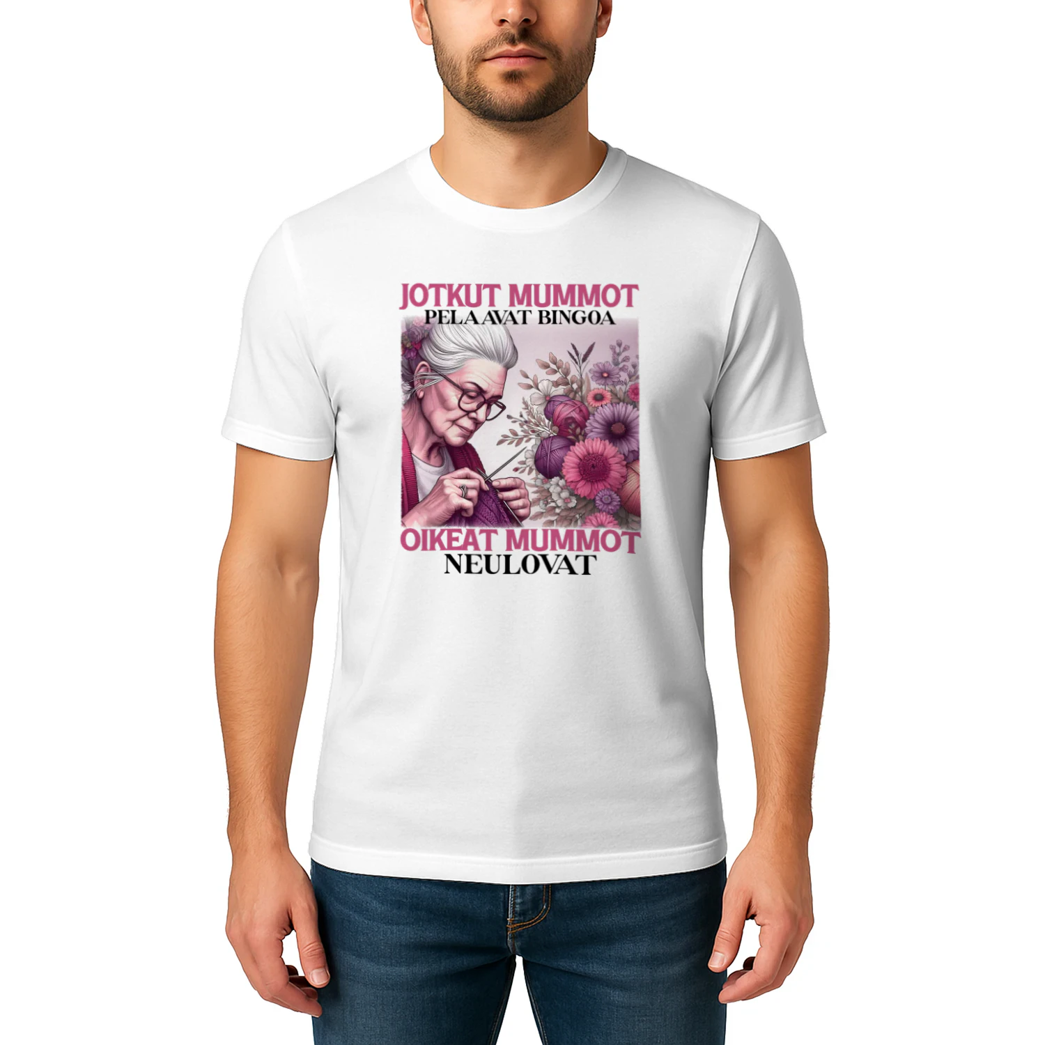 Knitting Gmas Bingo Full T-Shirt
