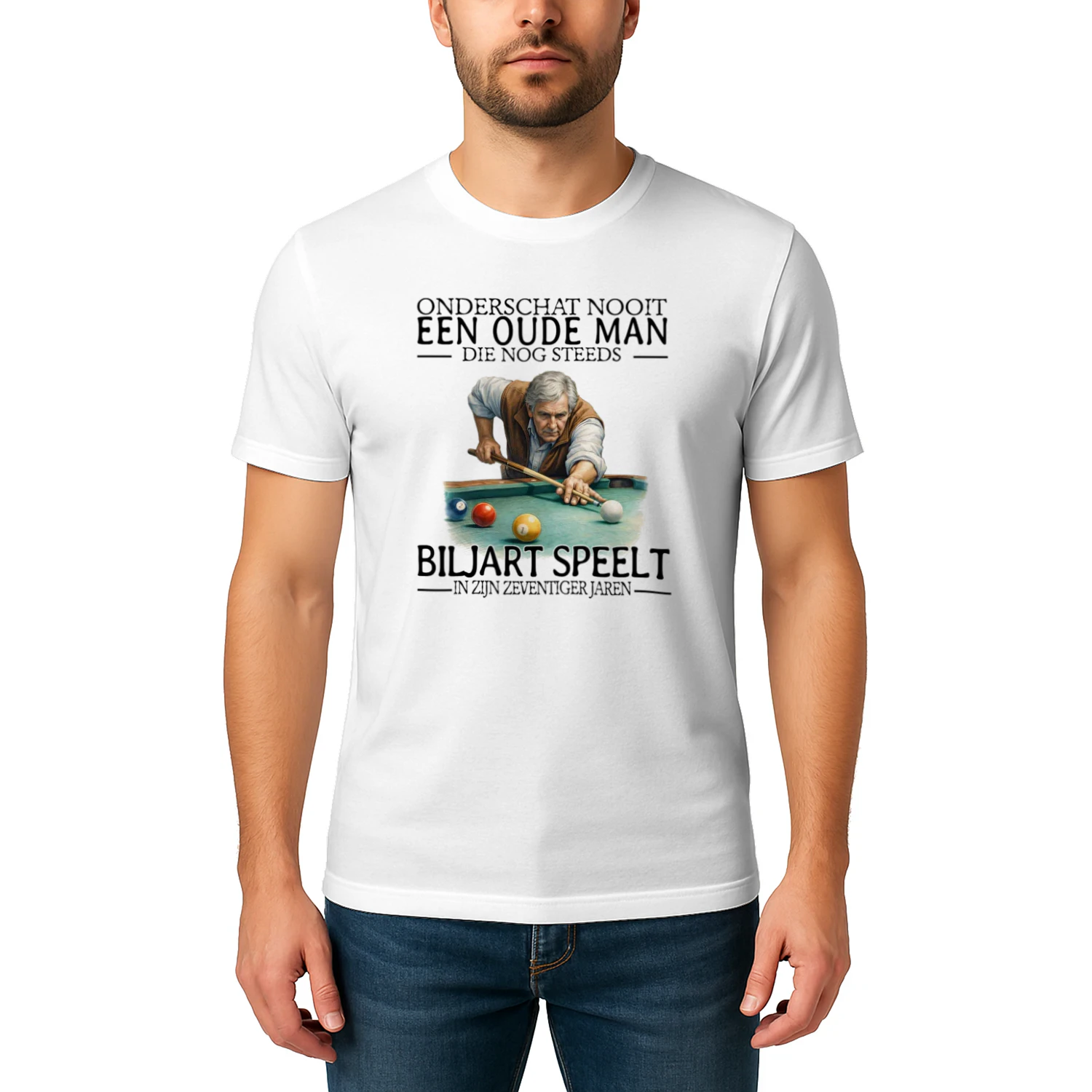 Pool Never Old Men 7 T-Shirt