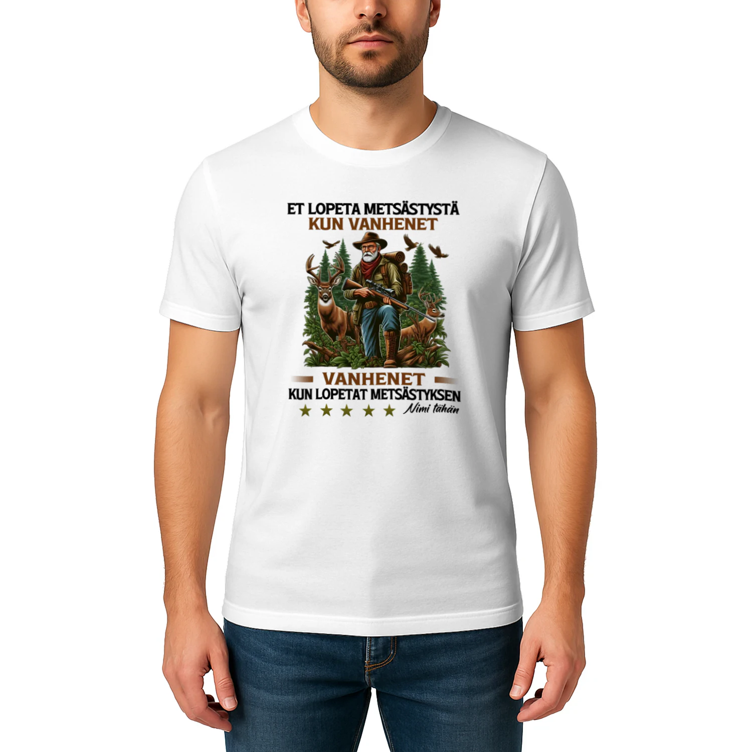 Hunting Dont Stop Customize T-Shirt