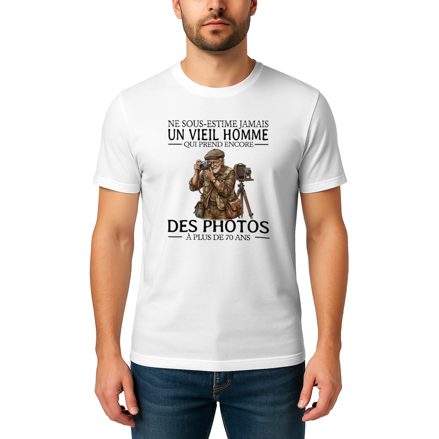 Photo Never Old Men 7 T-Shirt