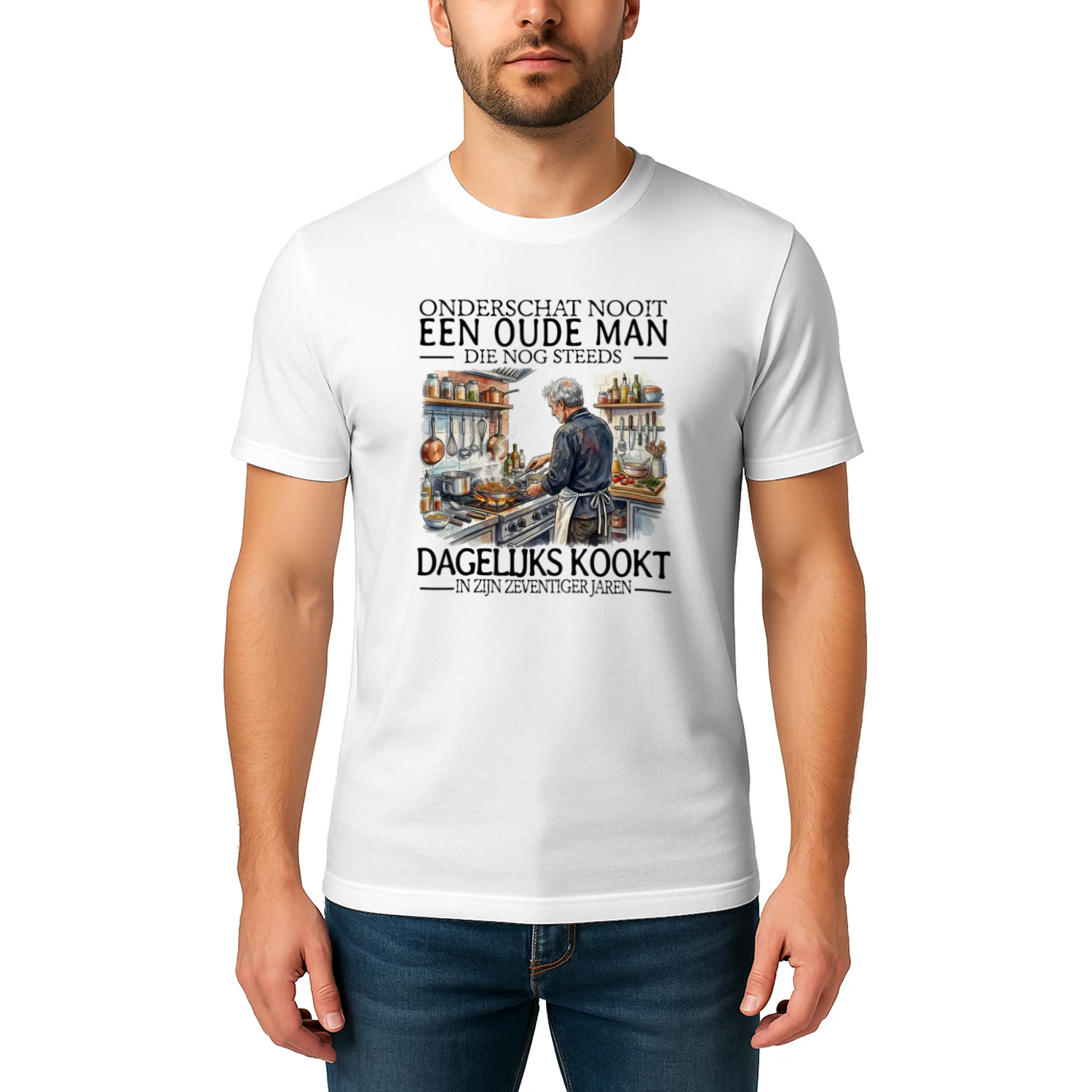 Cooking Never Old Men 70 T-Shirt