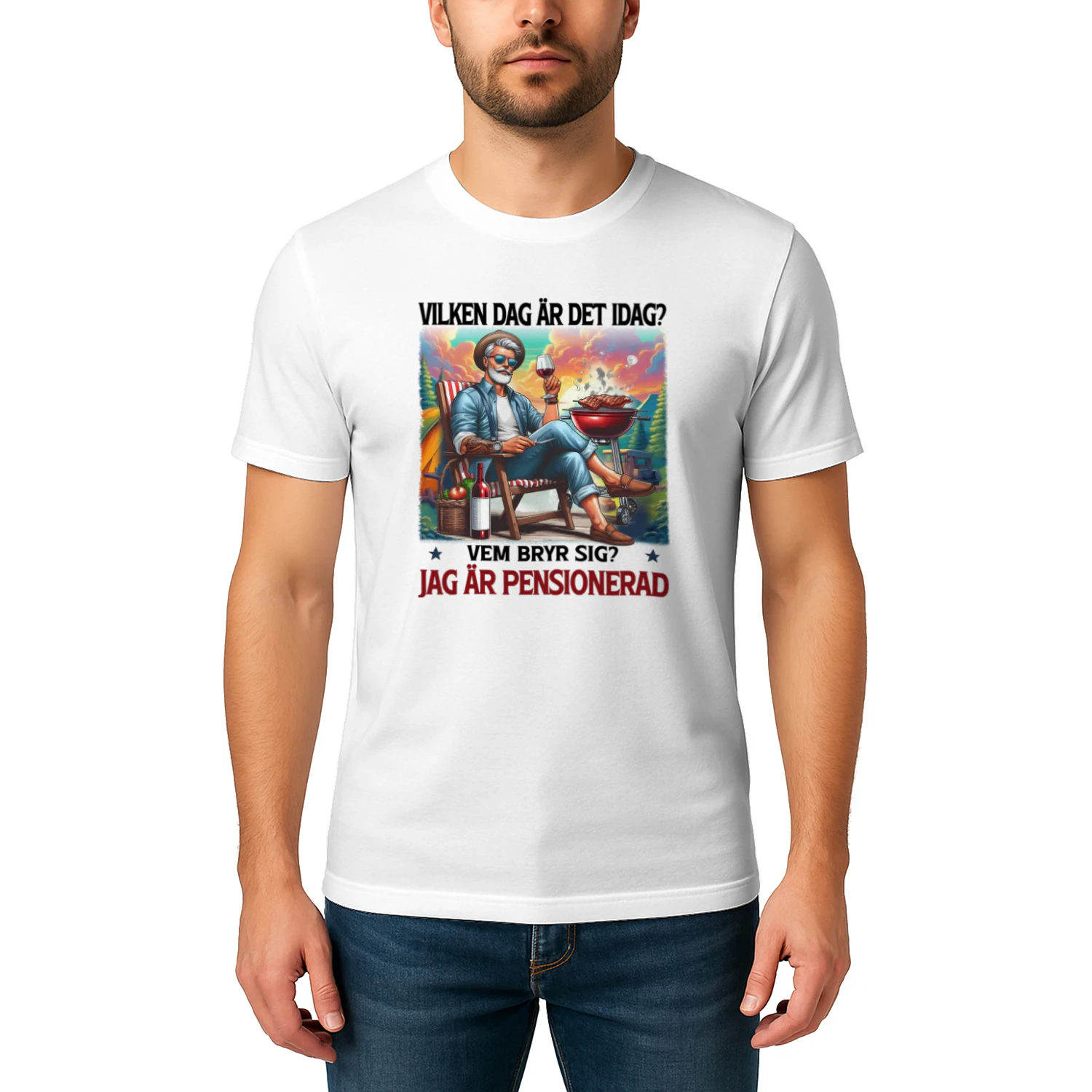 Wine Bbq What Day Full T-Shirt