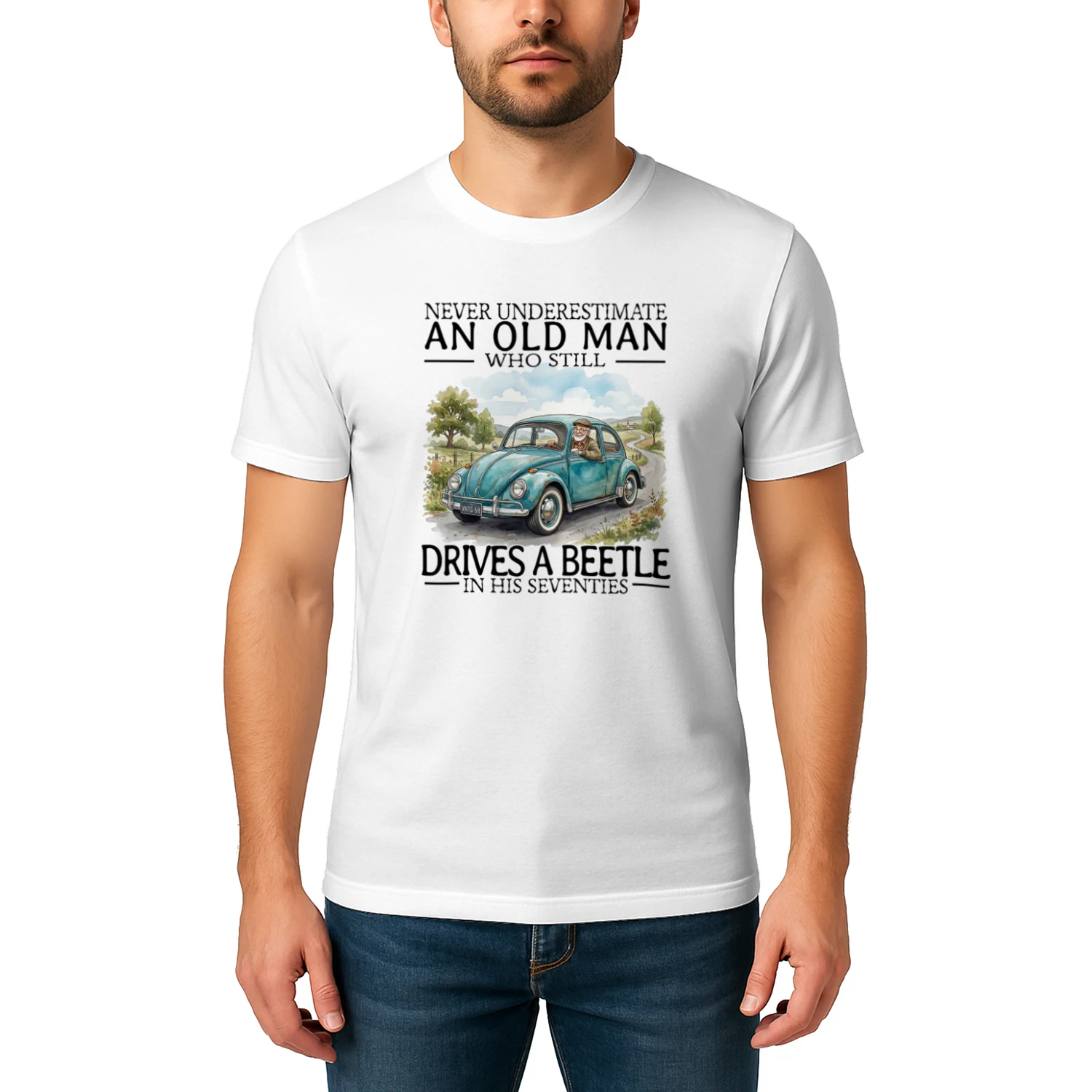 Bugcar Never Old Men 70 T-Shirt