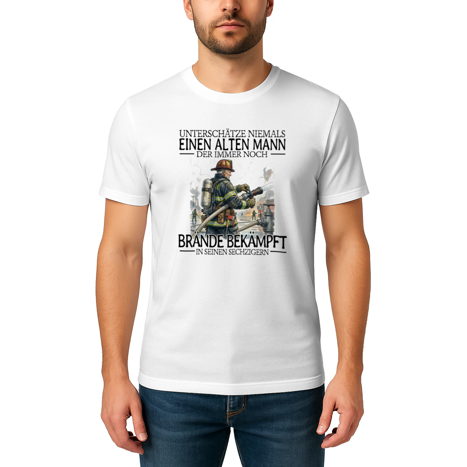 Firefighter Never Old Men 60 T-Shirt