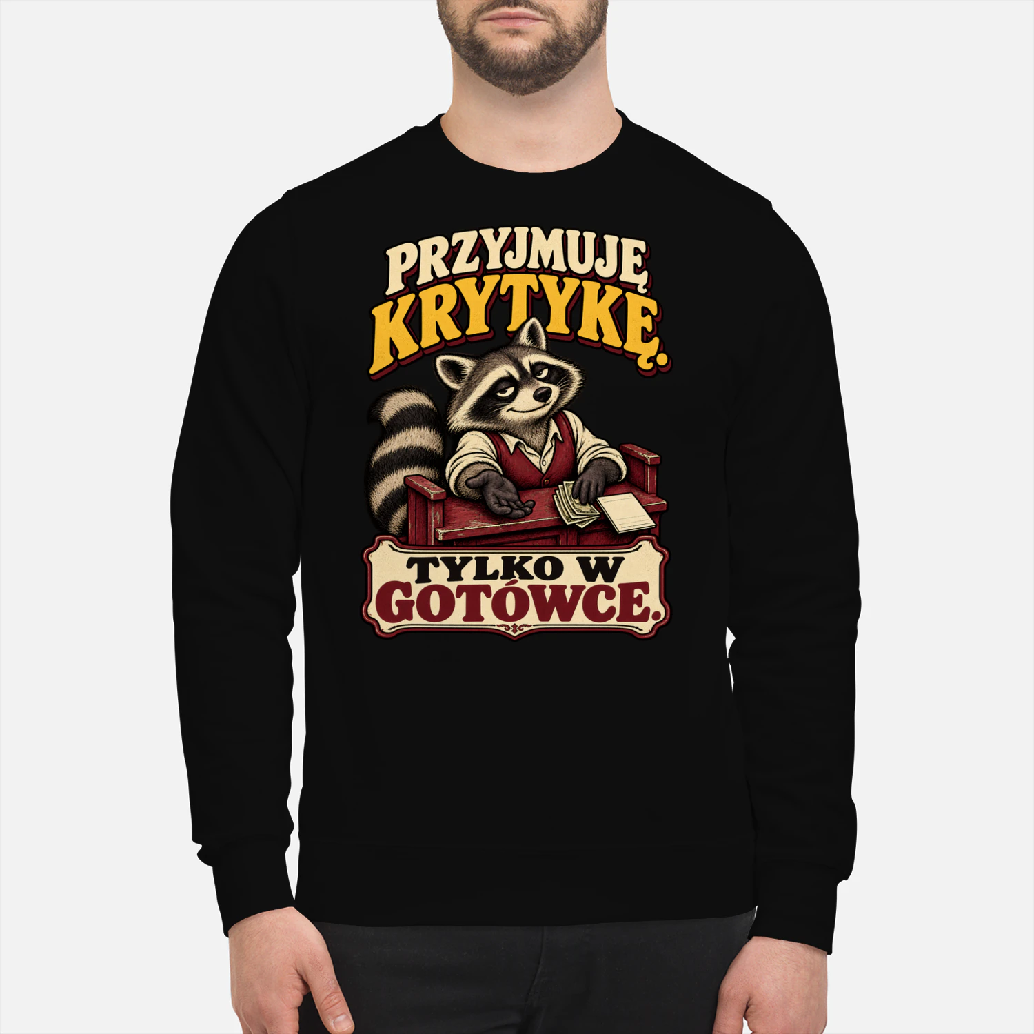 Krytyka? Tylko za gotówkę — Klasyczna bluza unisex