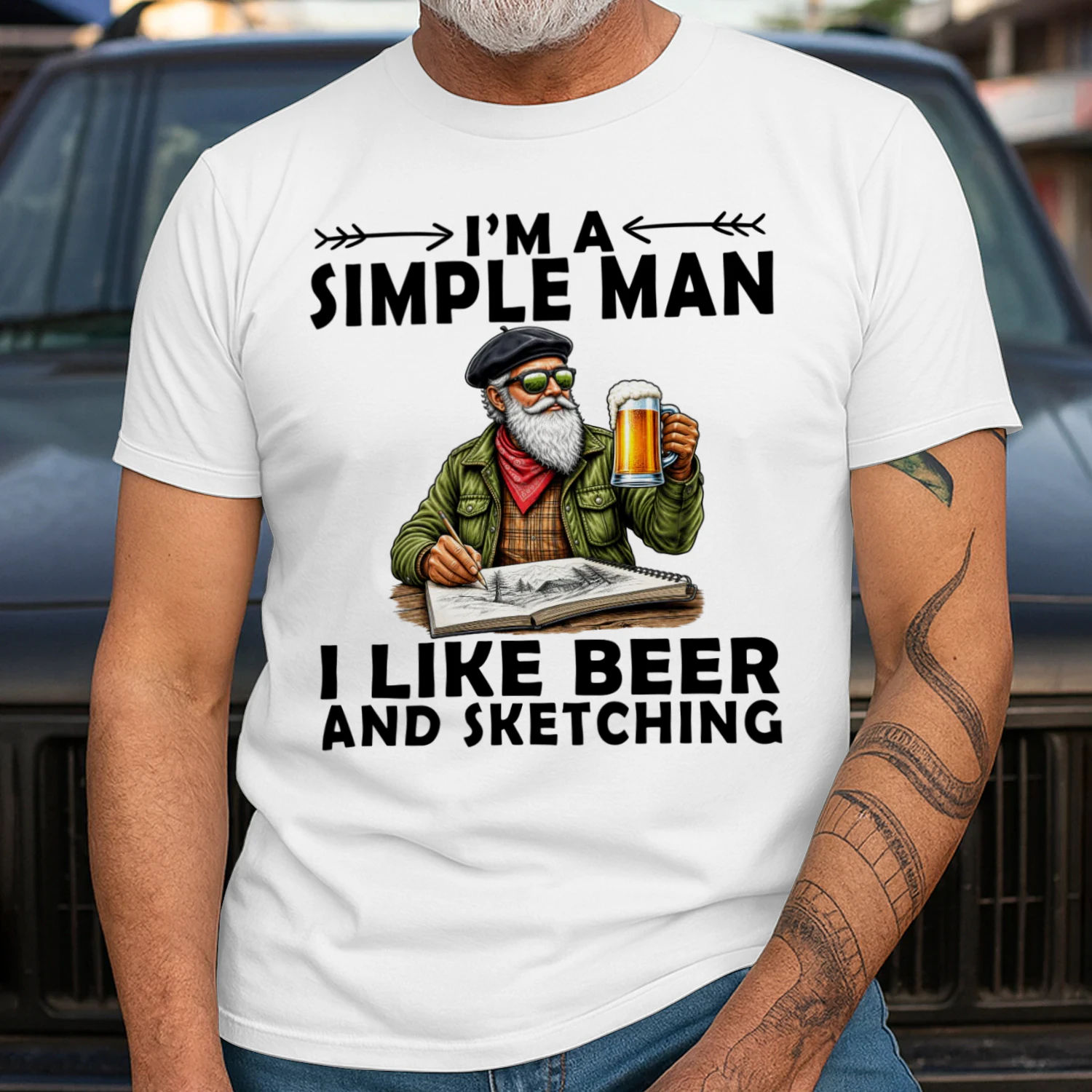 sketching-simple-man
