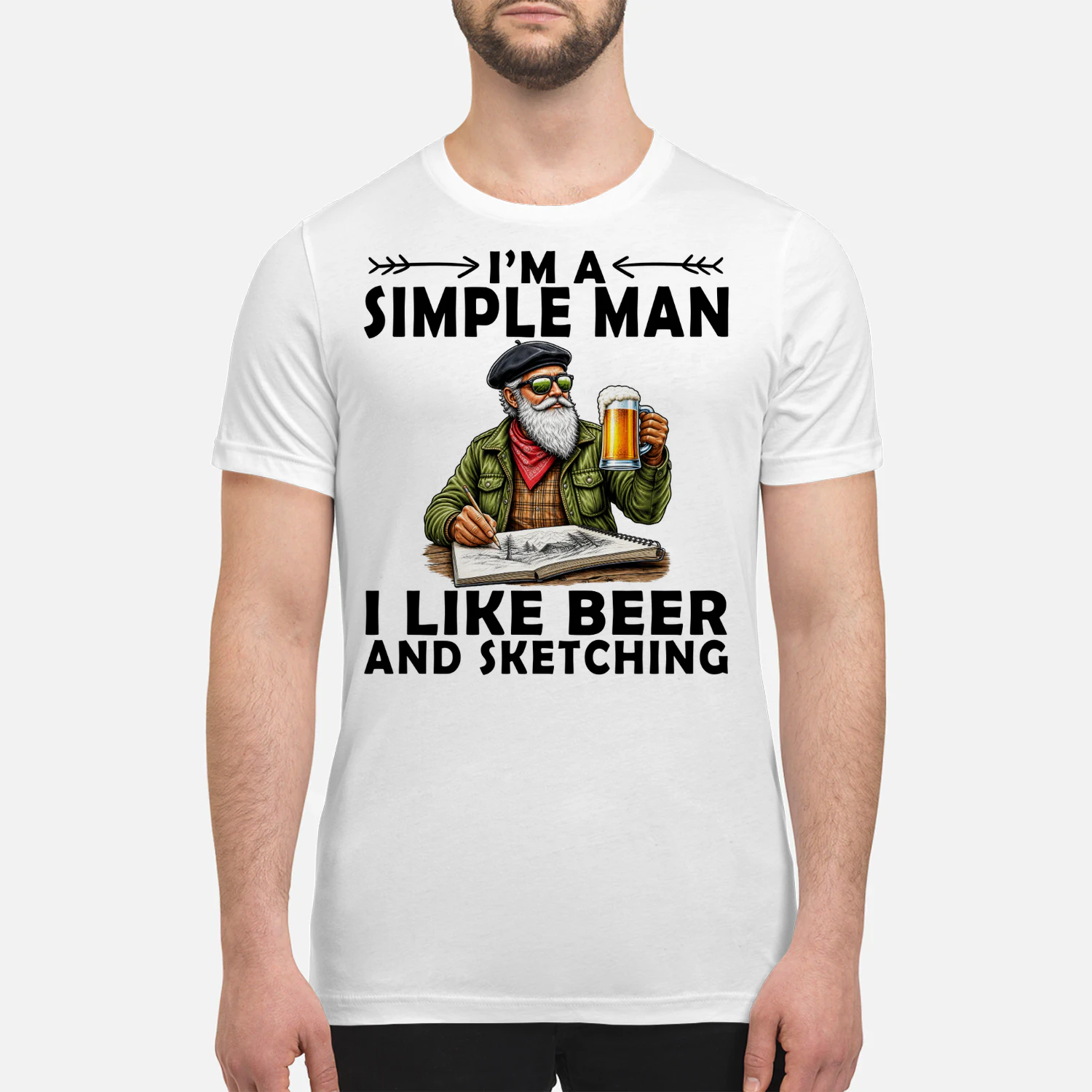 sketching-simple-man