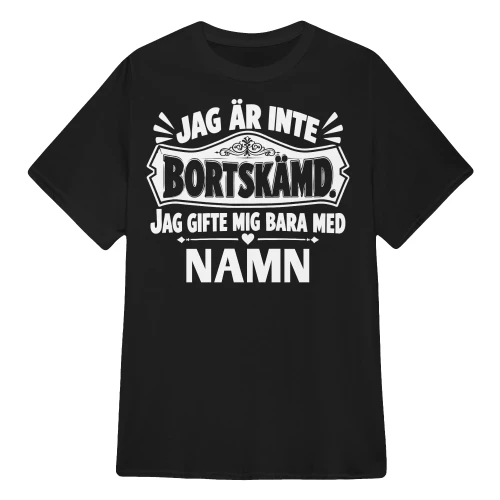 JAG ÄR INTE BORTSKÄMD