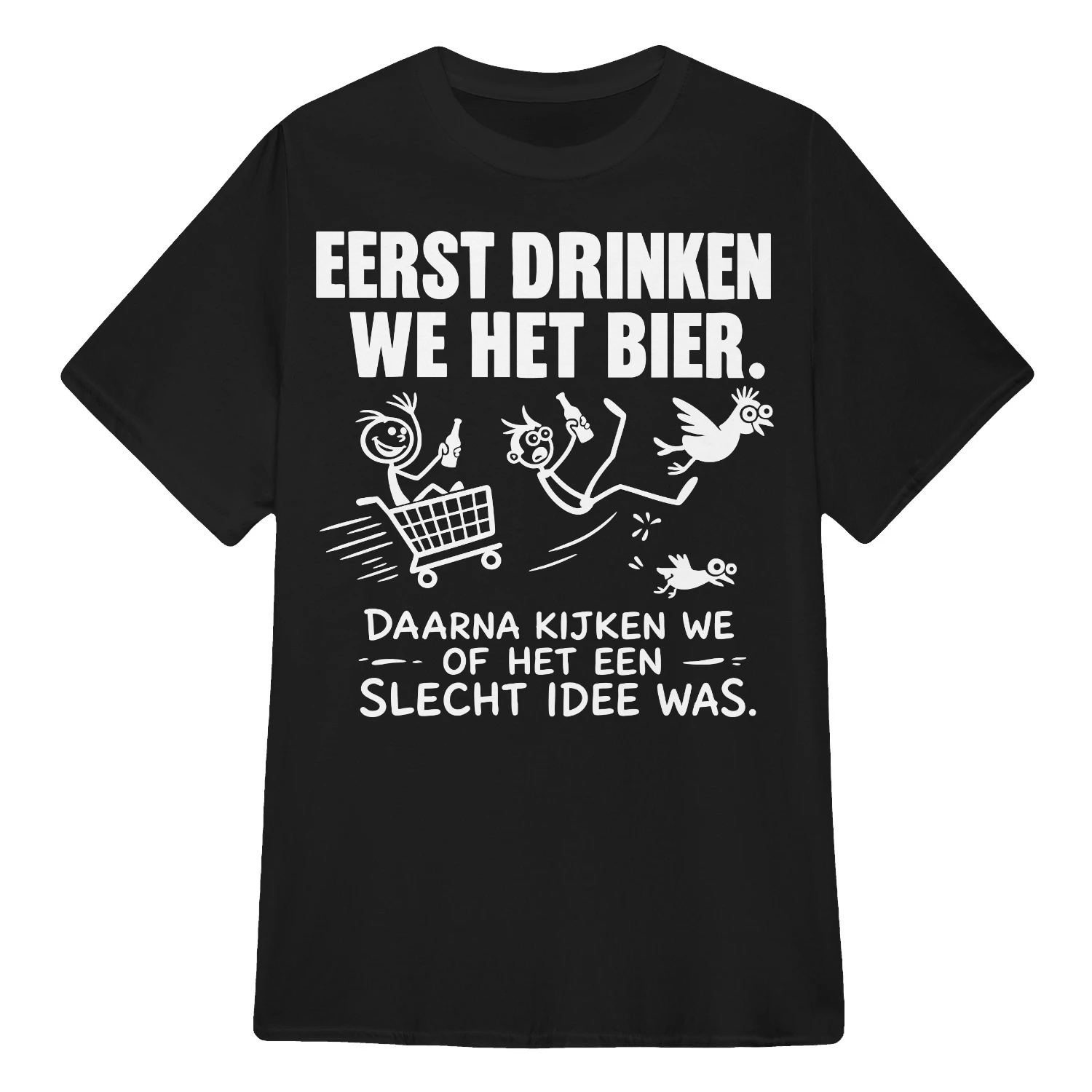 EERST DRINKEN WE HET BIER.