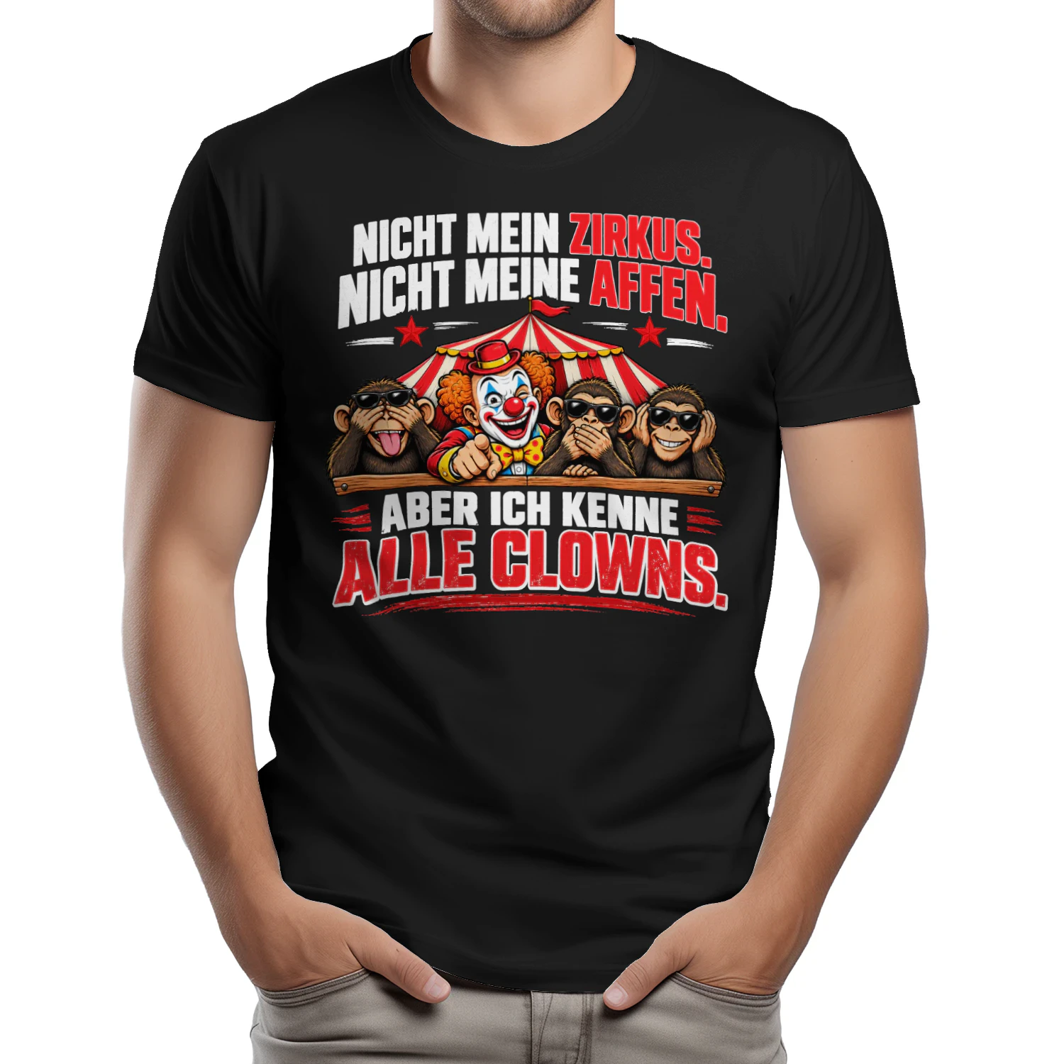 ABER ICH KENNE     ALLE CLOWNS.