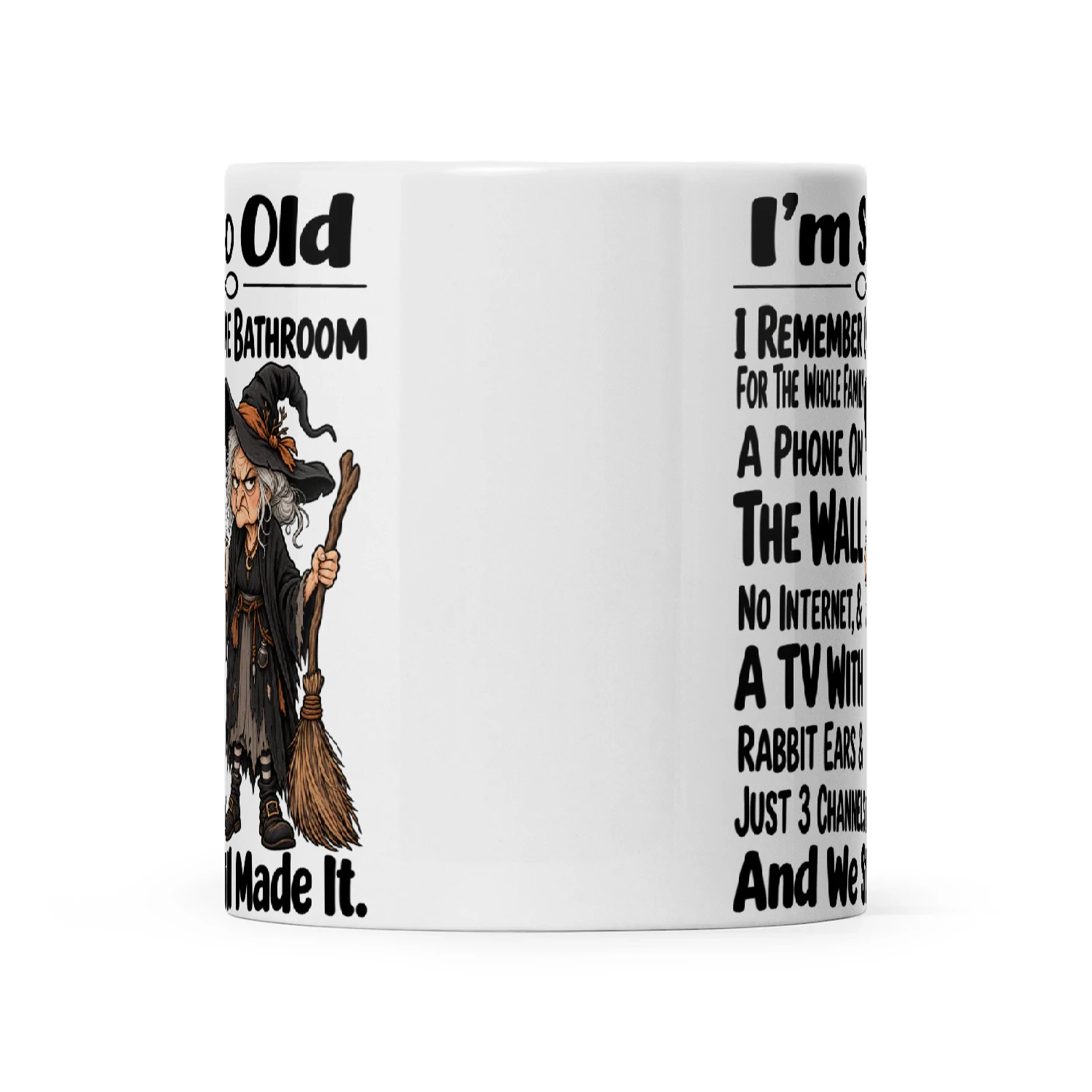 Witch I'm So Old I Remember One Bathroom For The Whole Family A Phone On The Wall No Internet & A TV With Rabbit Ears & Just 3 Channels And We Still Made It