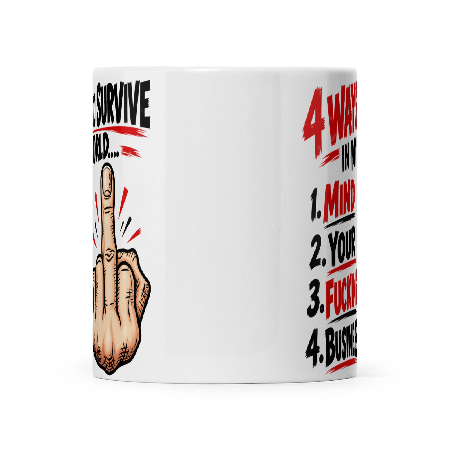 Quote 4 Ways To Survive In My World 1 Mind 2 Your 3 Fucking 4 Business