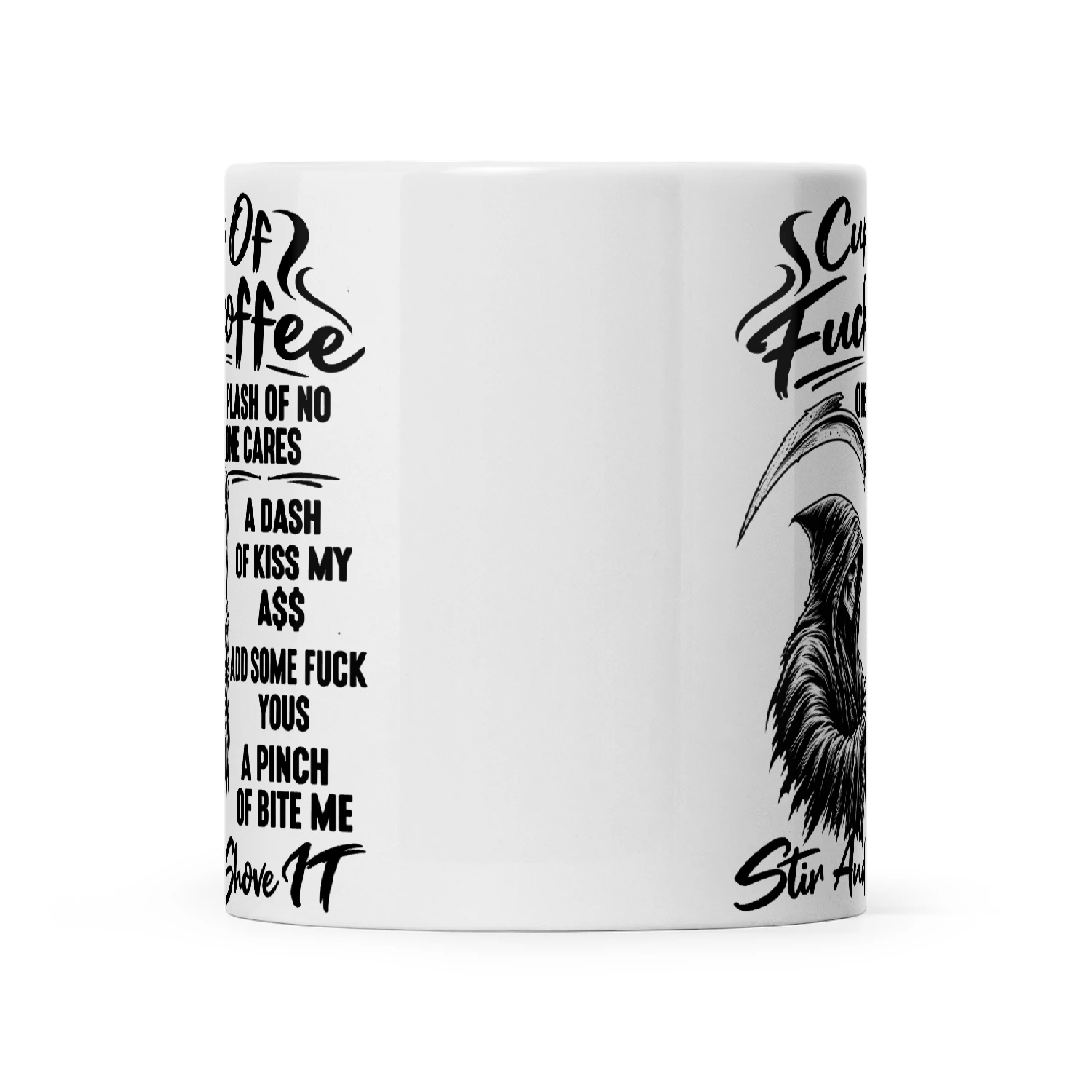 Skull Cup Of Fuckoffee One Splash Of No One Cares A Dash Of