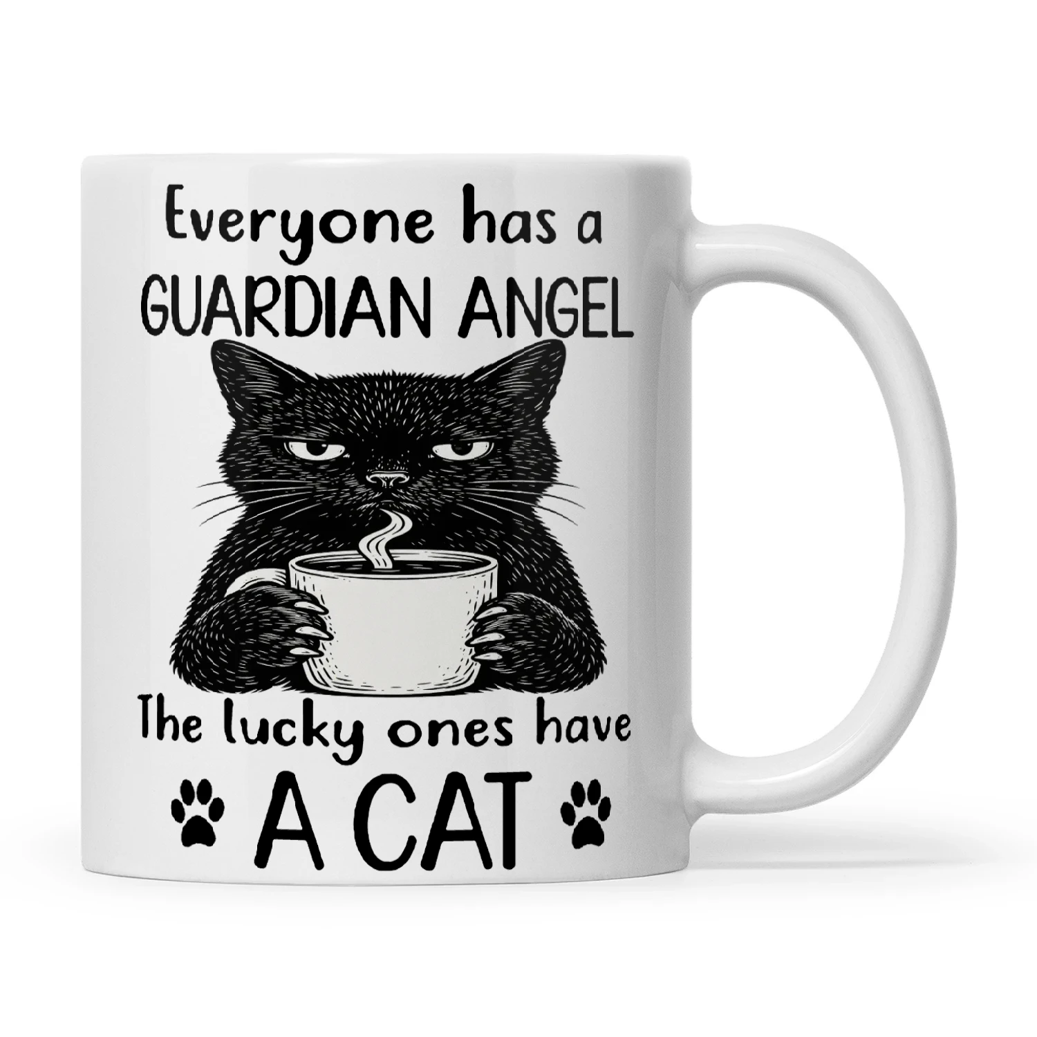 Cat Everyone Has A Guardian Angel The Lucky Ones Have A Cat