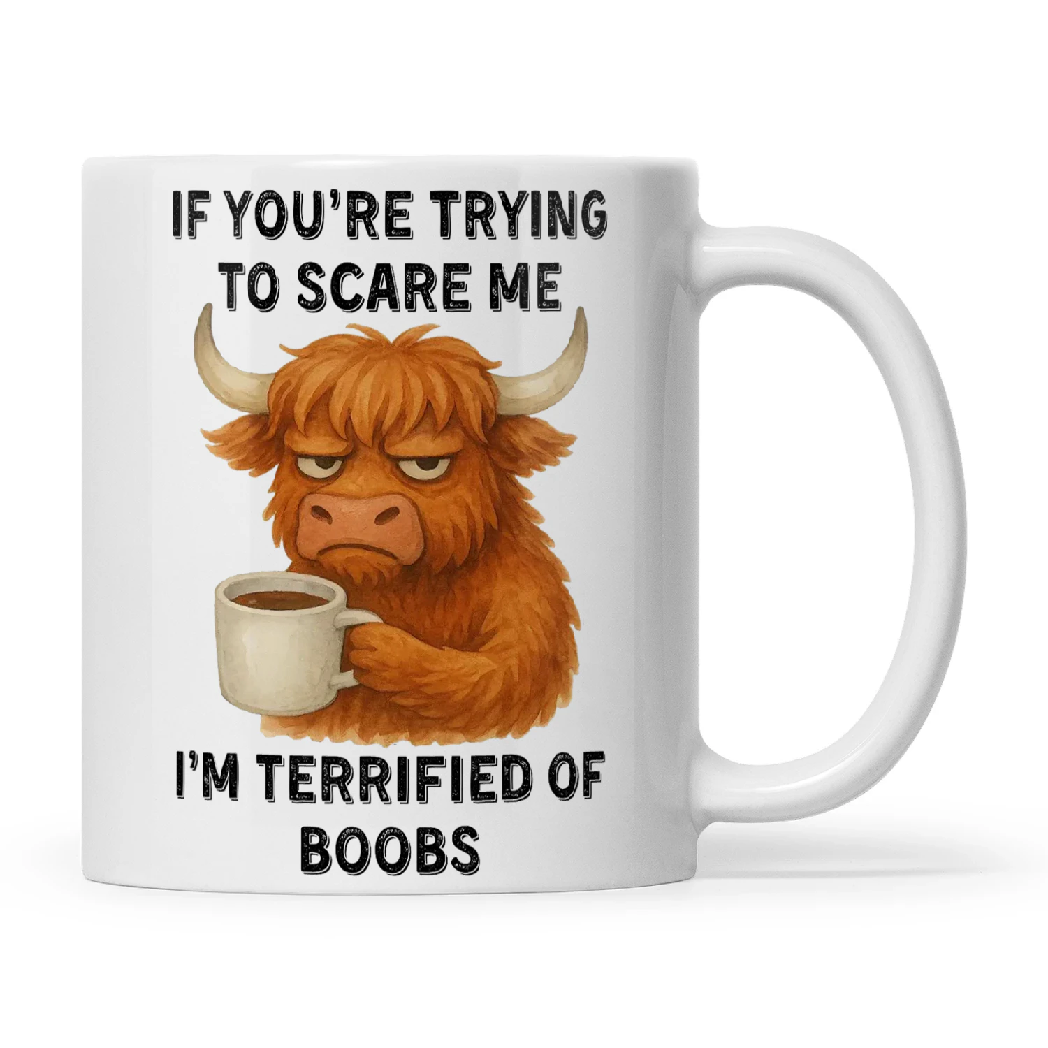 Cow If You're Trying To Scare Me I'm Terrified Of Boobs