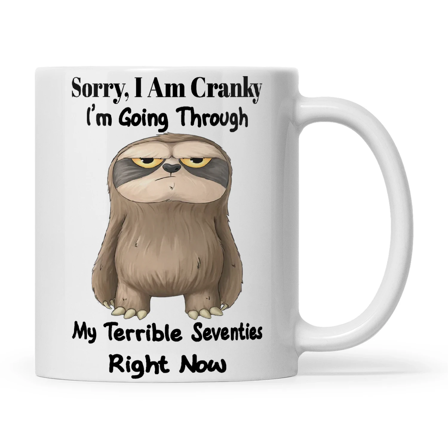 Sloth Sorry I Am Cranky I'm Going Through My Terrible Seventies Right Now