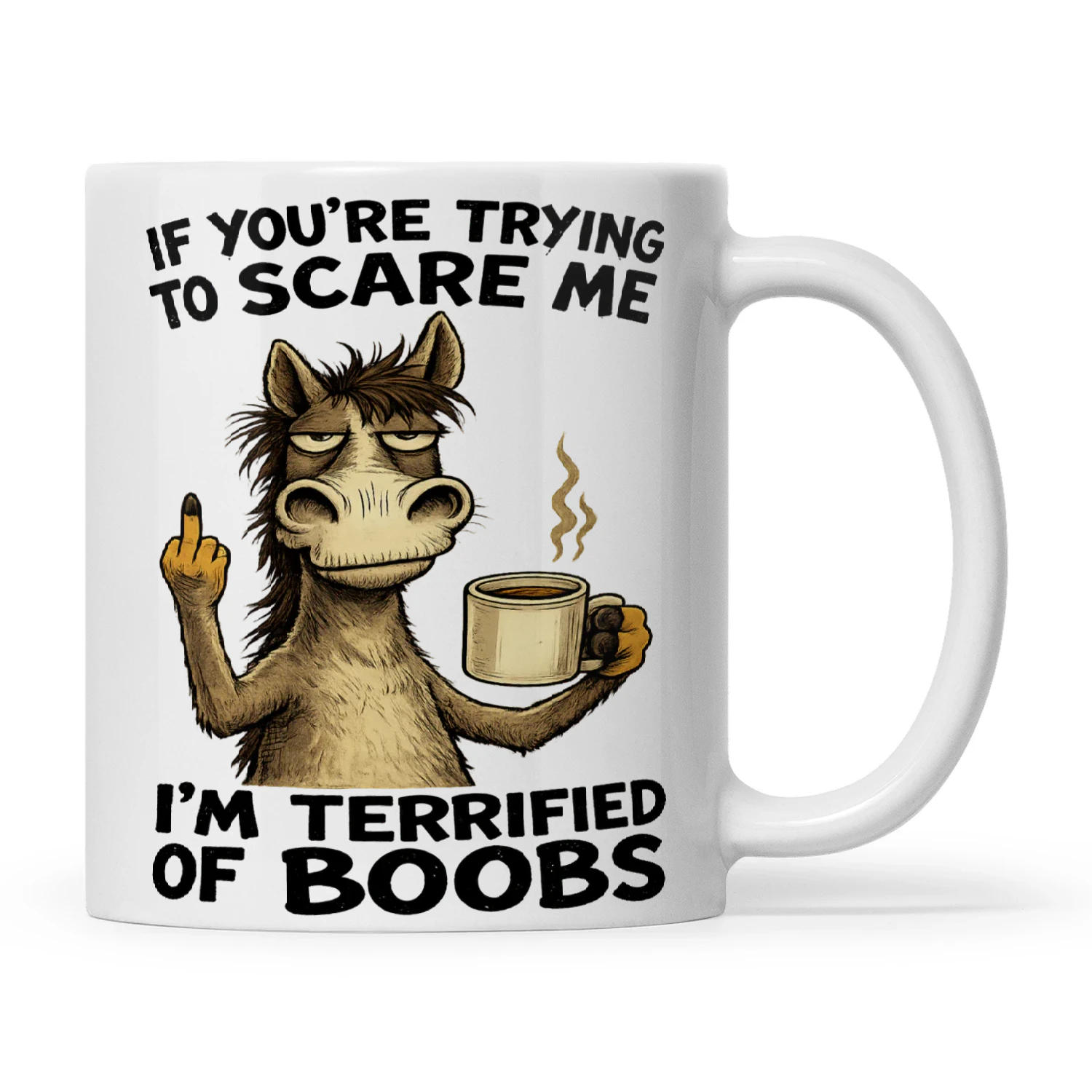 Donkey If You're Trying To Scare Me I'm Terrified Of Boobs