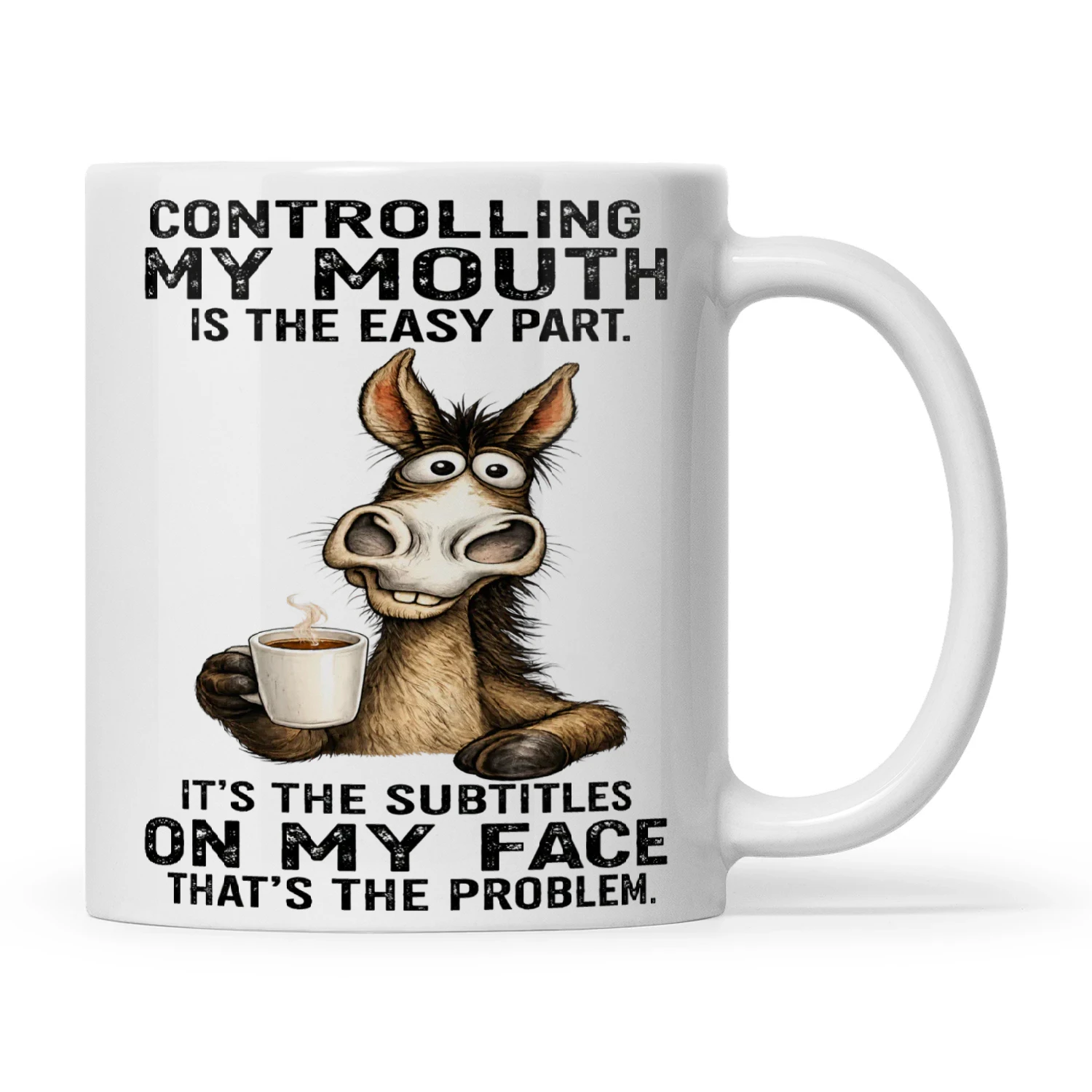Donkey Controlling My Mouth Is The Easy Part It’s The Subtitles On My Face That’s The Problem