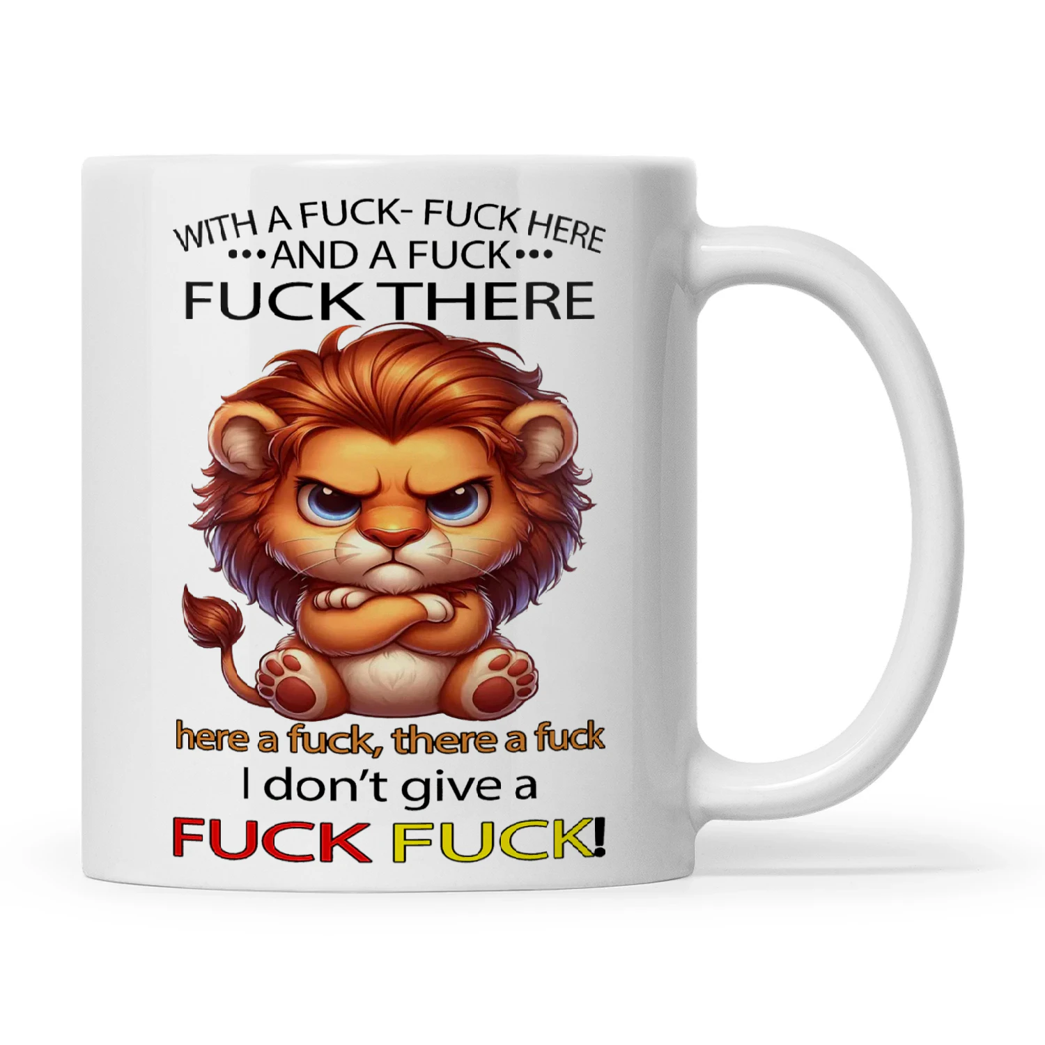 Lion With A Fuck Fuck Here And A Fuck