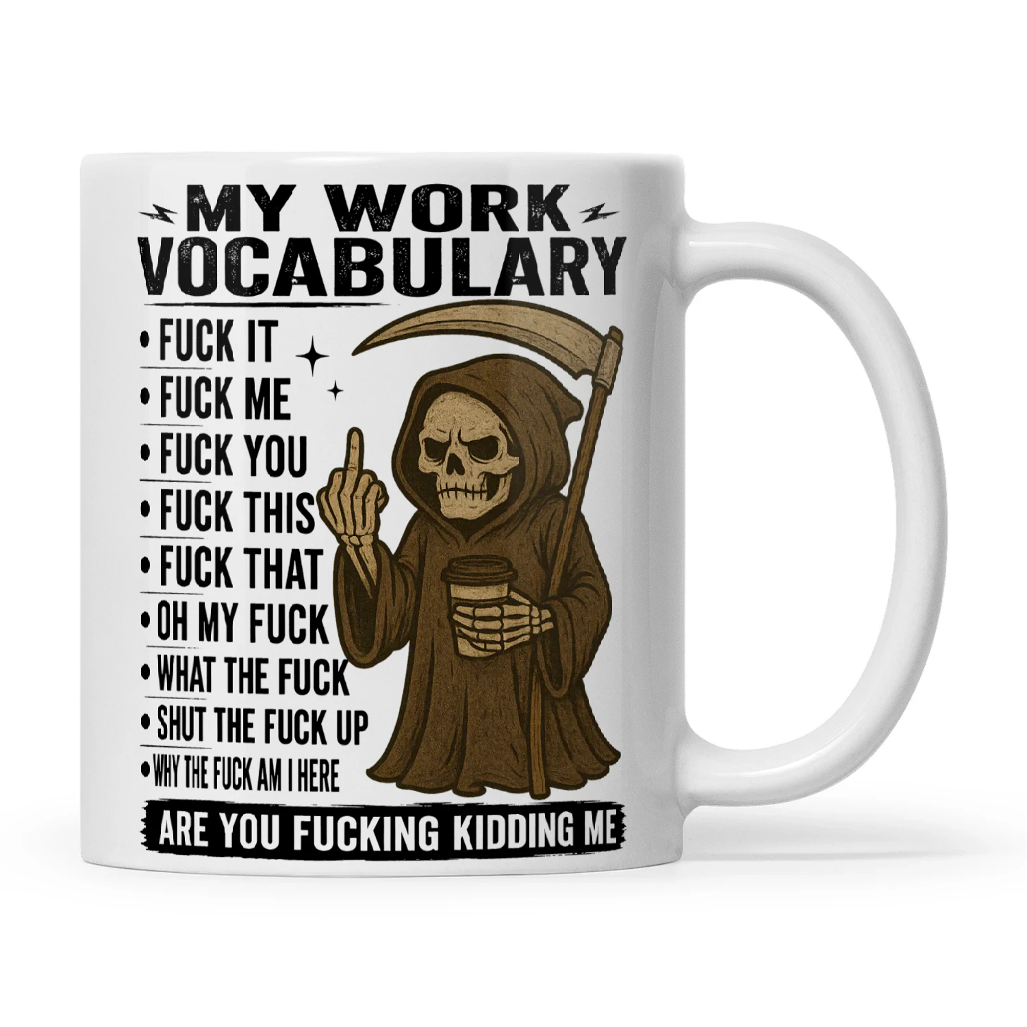 Skull My Work Vocabulary Fuck It Fuck Me Fuck You