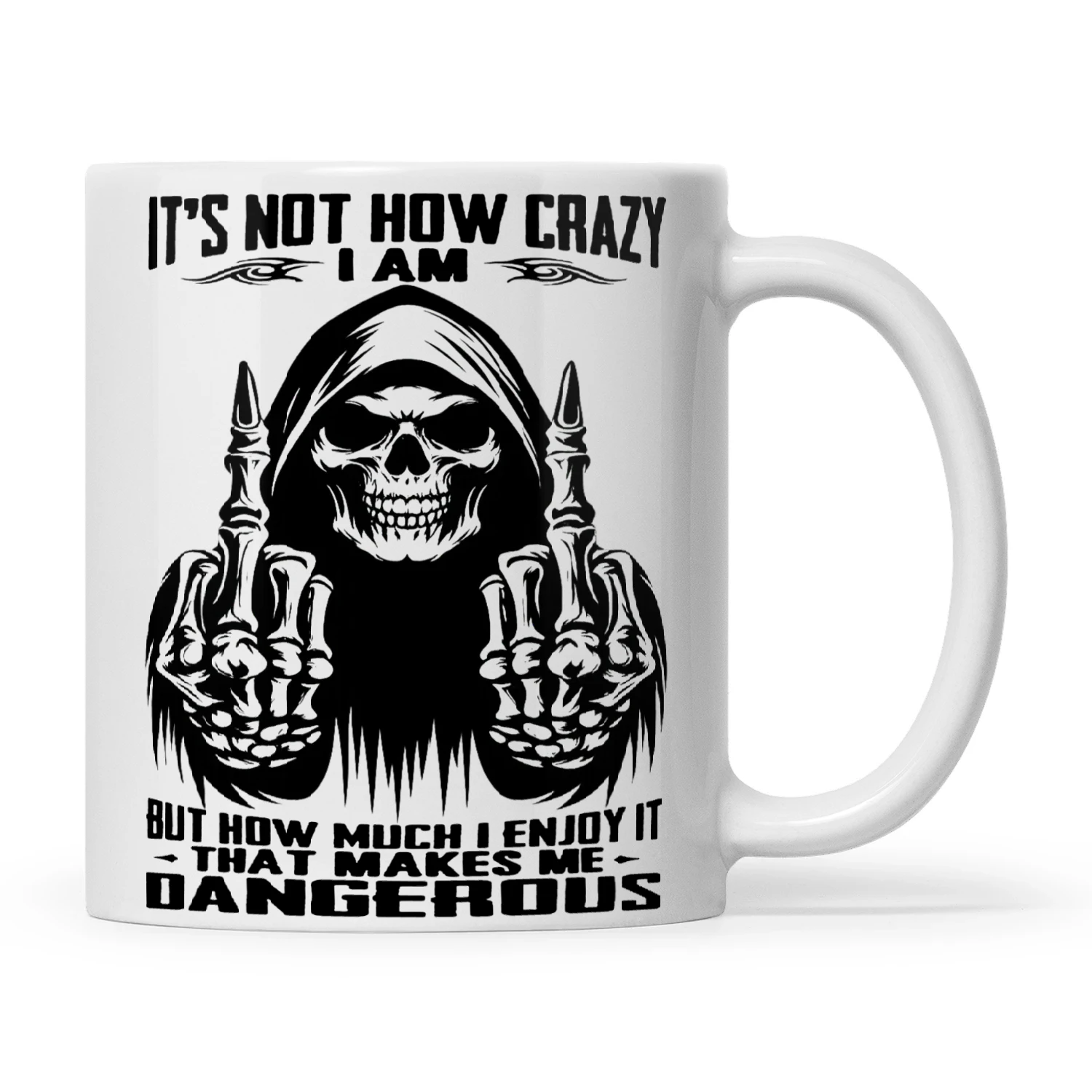 Skull It's Not How Crazy I Am But How Much I Enjoy It That Makes Me Dangerous