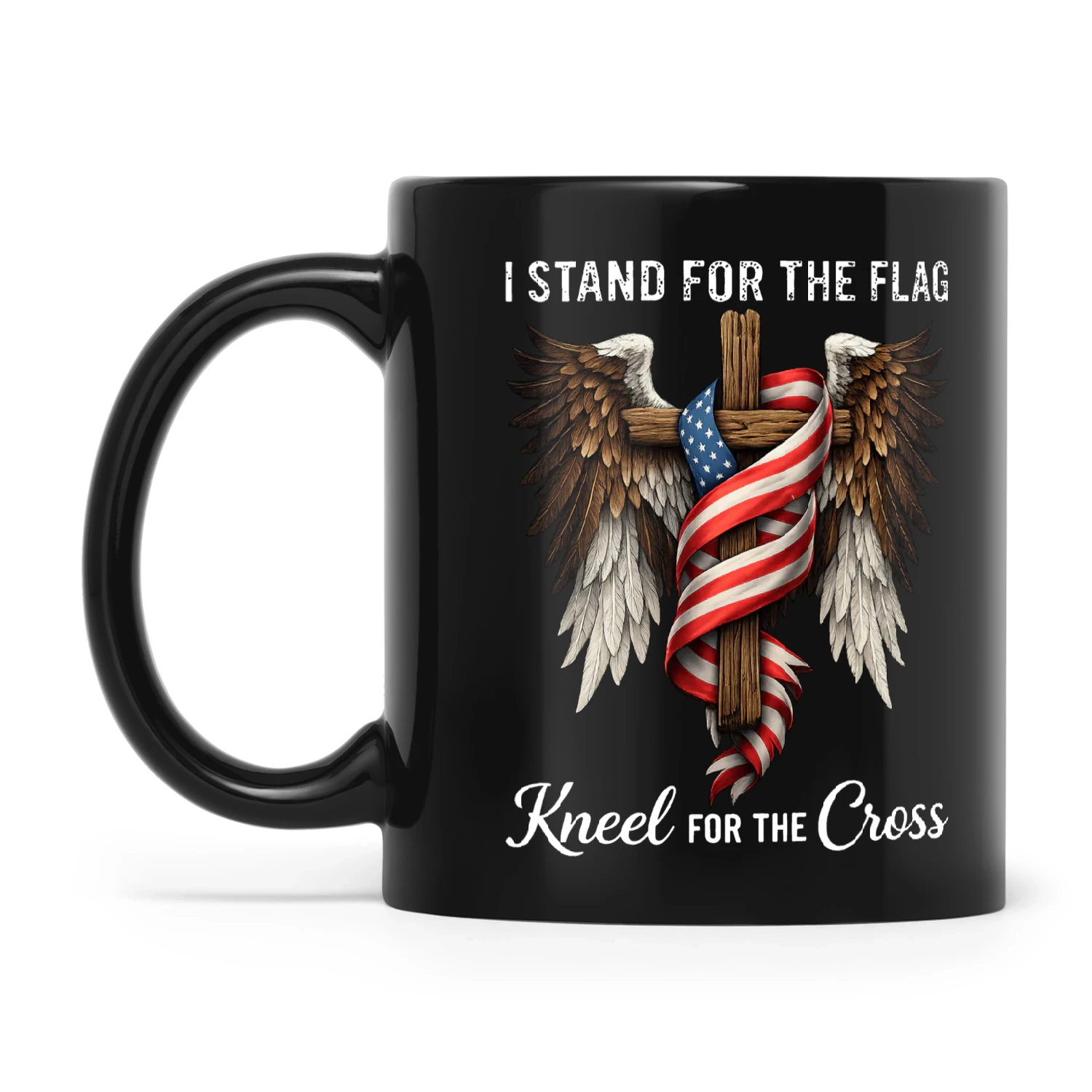 Eagle I Stand For The Flag Kneel For The Cross