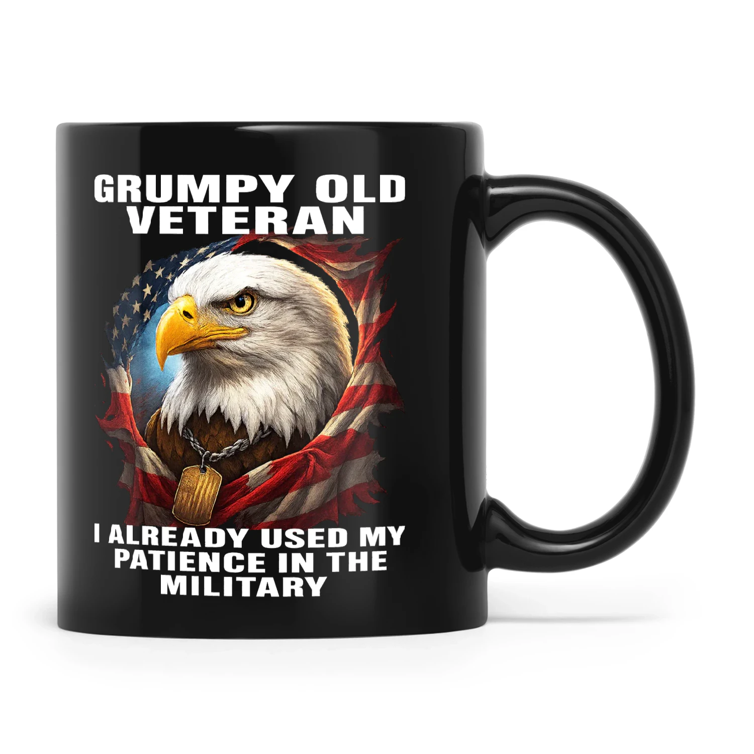 Eagle Grumpy Old Veteran I Already Used My Patience In The Military