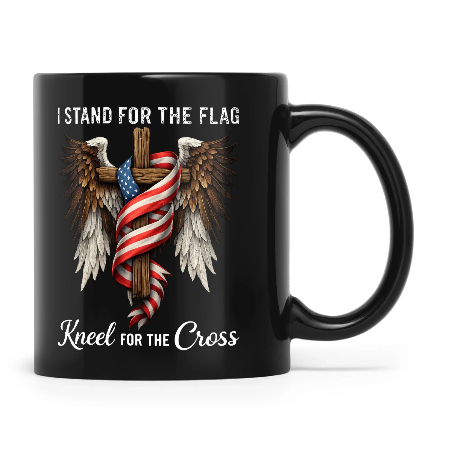 Eagle I Stand For The Flag Kneel For The Cross