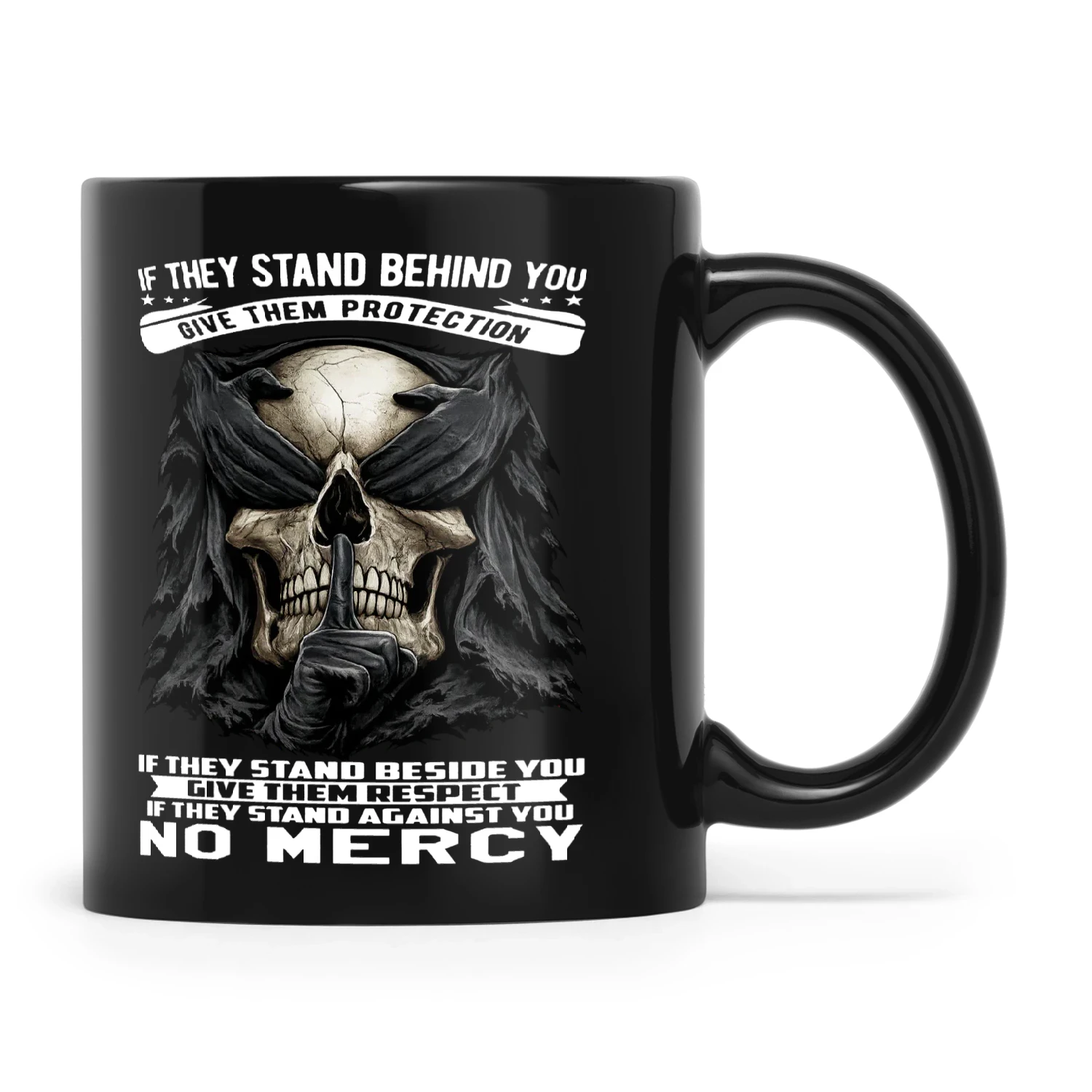Skull If They Stand Behind You Give Them Protection