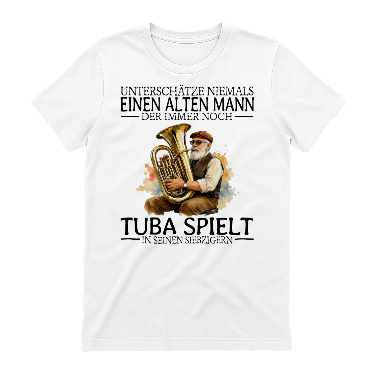 DE-Never underestimate an old man who still plays the tuba in his seventies