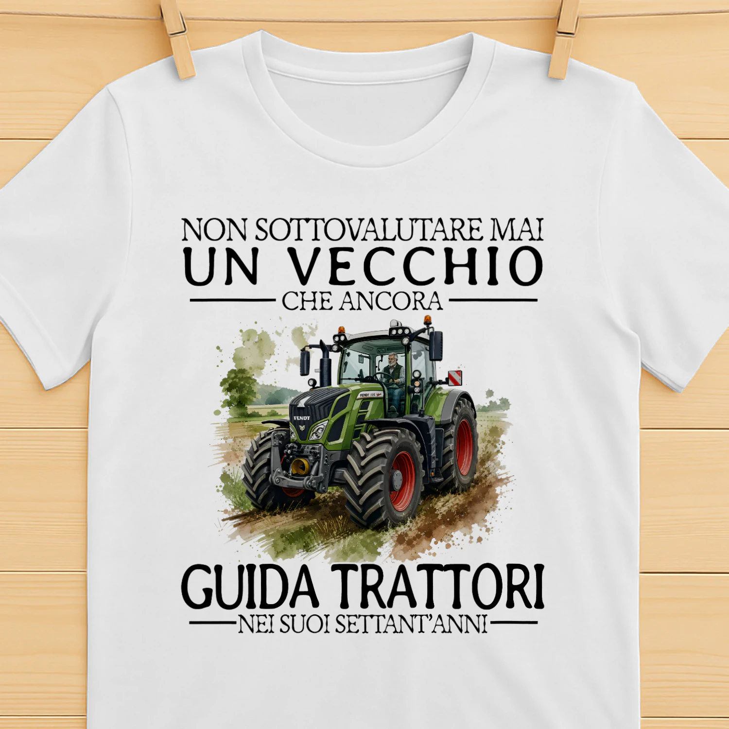 IT-NON SOTTOVALUTARE MAI UN VECCHIO CHE ANCORA GUIDA TRATTORI NEI SUOI SETTANT'ANNI