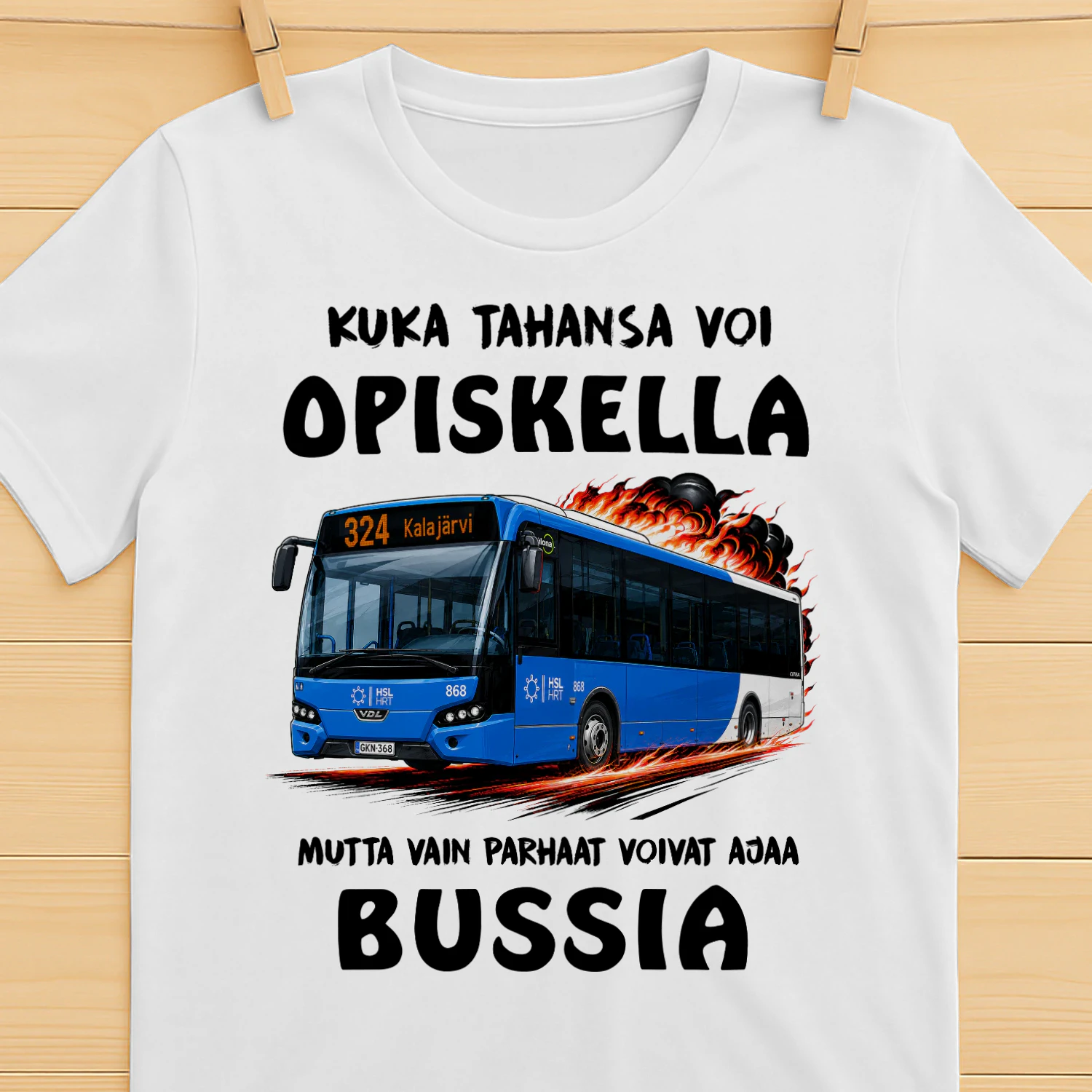 Fi-KUKA TAHANSA VOI OPISKELLA. MUTTA VAIN PARHAAT VOIVAT AJAA BUSSIA