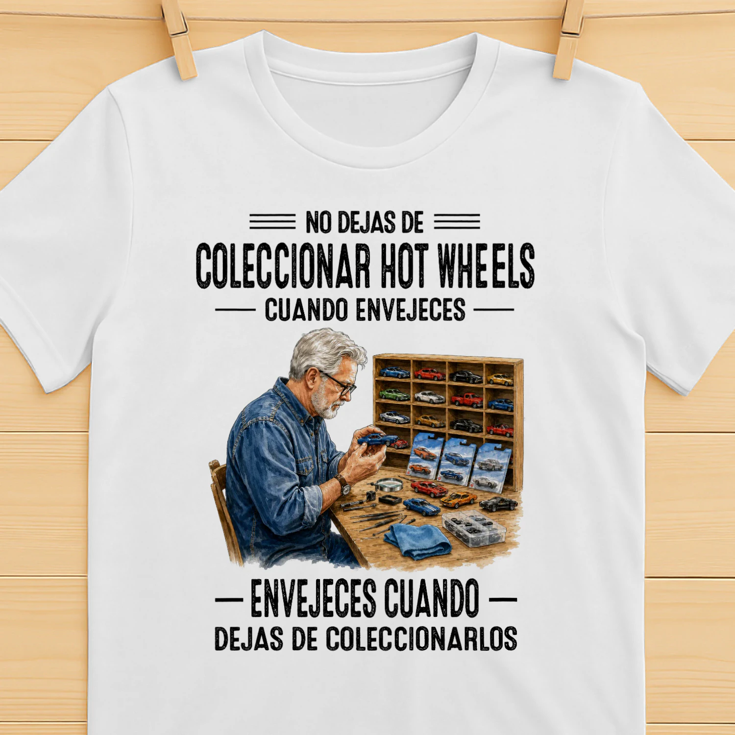 ES-You don't stop collecting hot wheels when you get old. You get old when you stop collecting