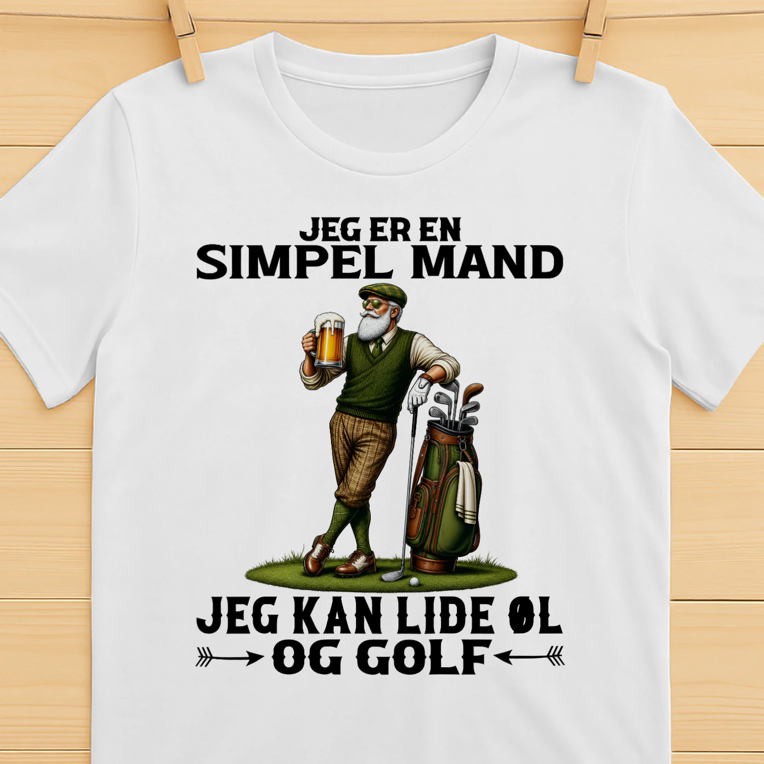 DK-Jeg er en simpel mand, jeg kan lide øl og golf