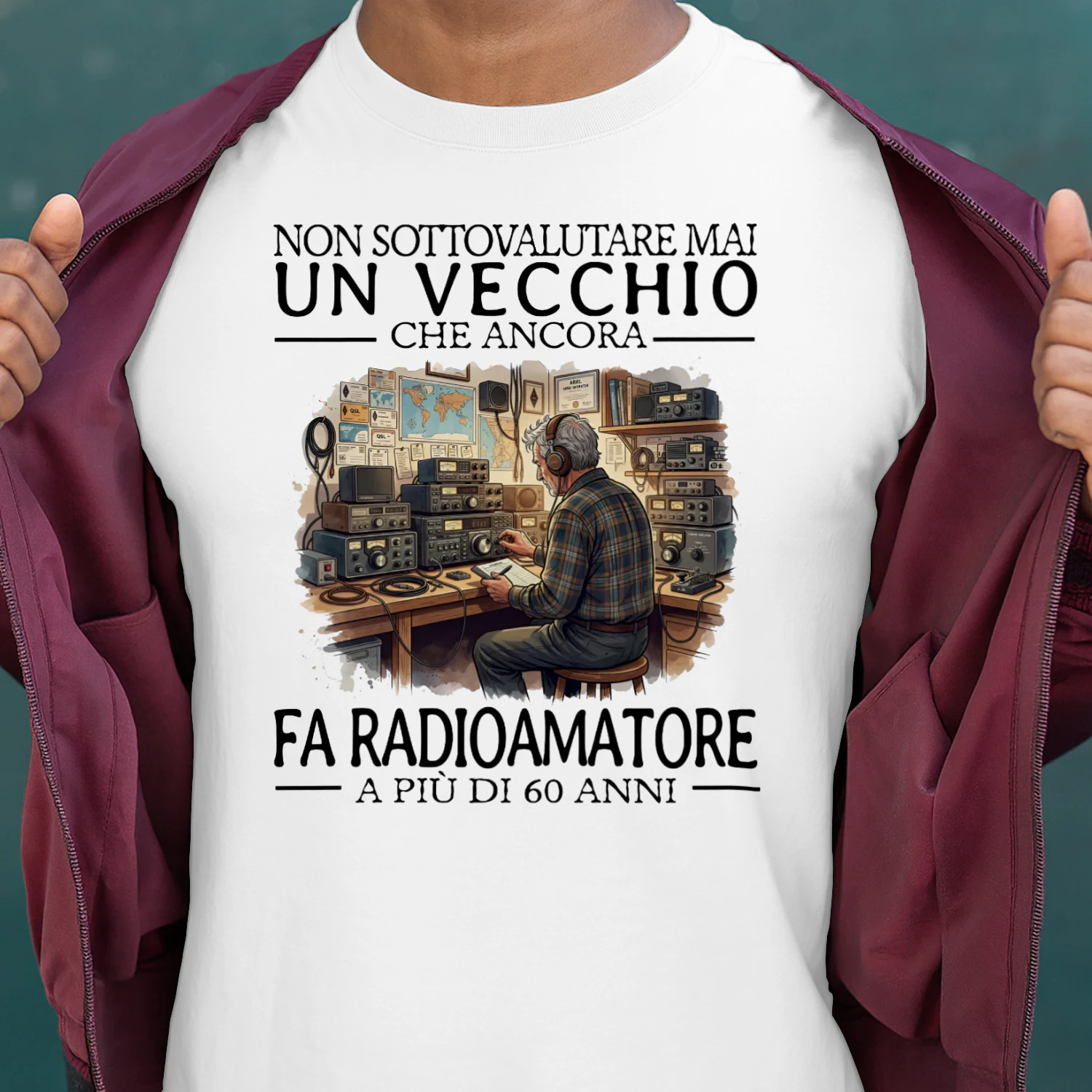 IT-NON SOTTOVALUTARE ΜΑΙ UN VECCHIO CHE ANCORA FA RADIOAMATORE A PIÙ DI 60 ANNI