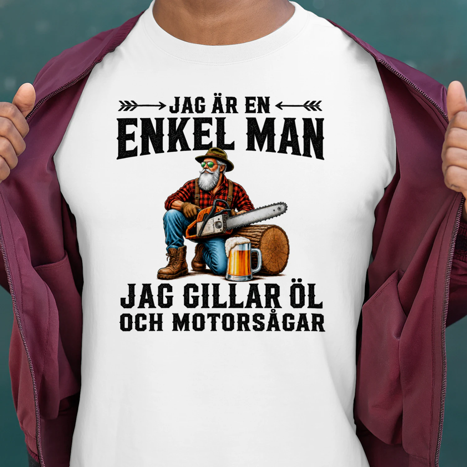 SE-I am a simple man. I like beer and chainsaws