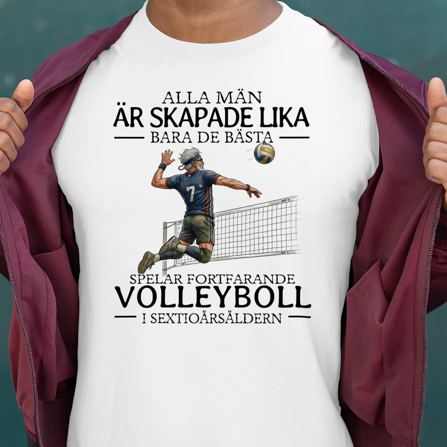 SE-ALLA MÄN ÄR SKAPADE LIKA BARA DE BÄSTA SPELAR FORTFARANDE VOLLEYBOLL I SEXTIOÅRSÅLDERN