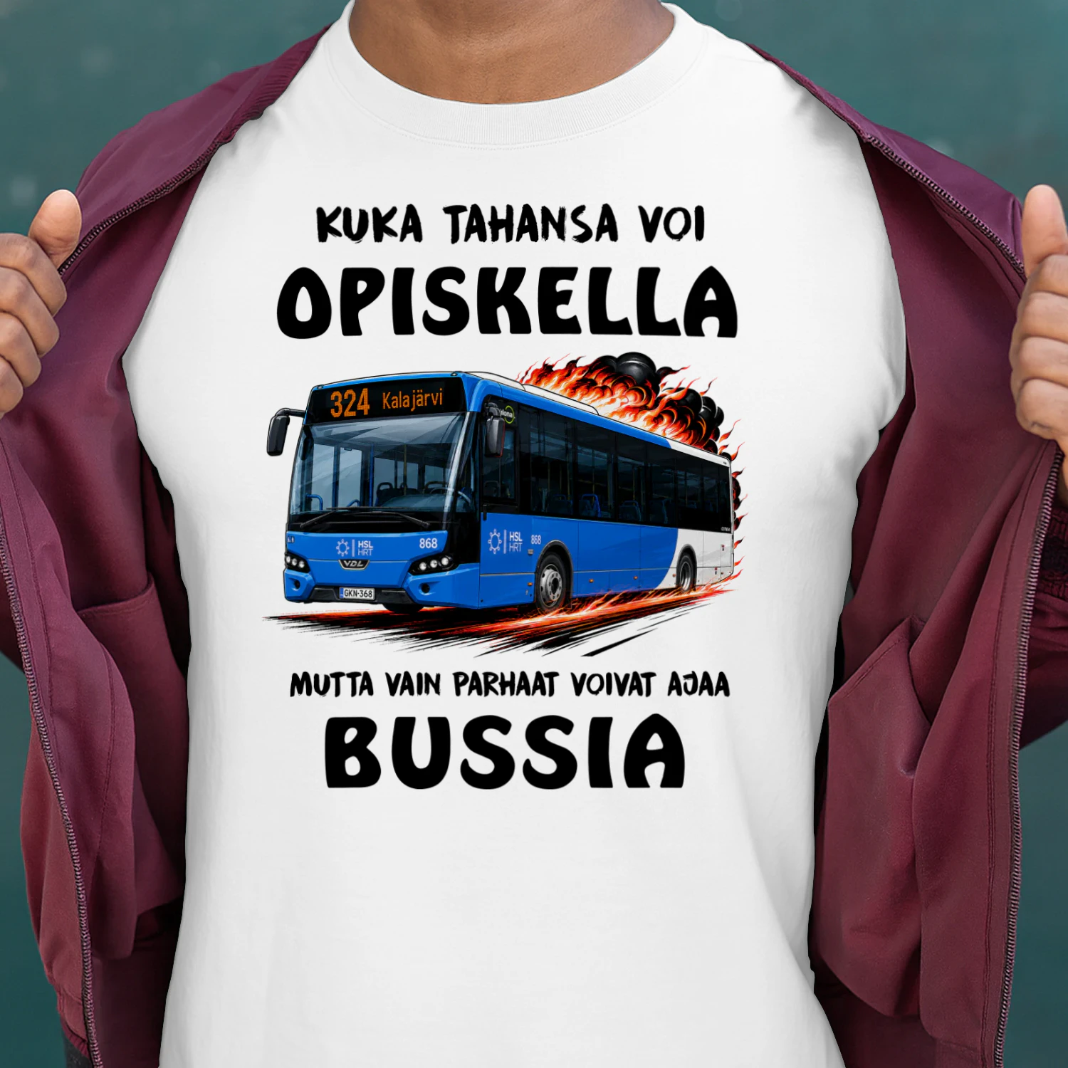 Fi-KUKA TAHANSA VOI OPISKELLA. MUTTA VAIN PARHAAT VOIVAT AJAA BUSSIA