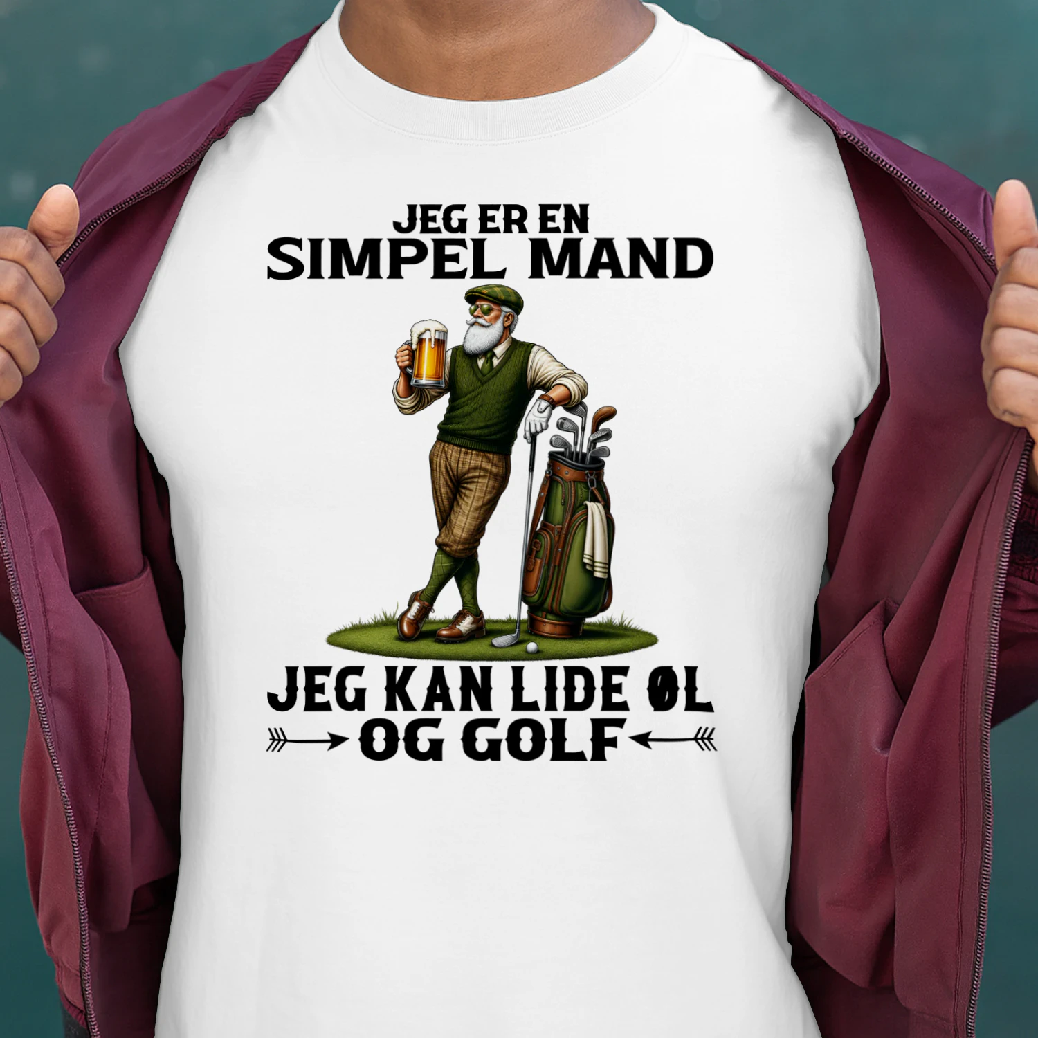 DK-Jeg er en simpel mand, jeg kan lide øl og golf
