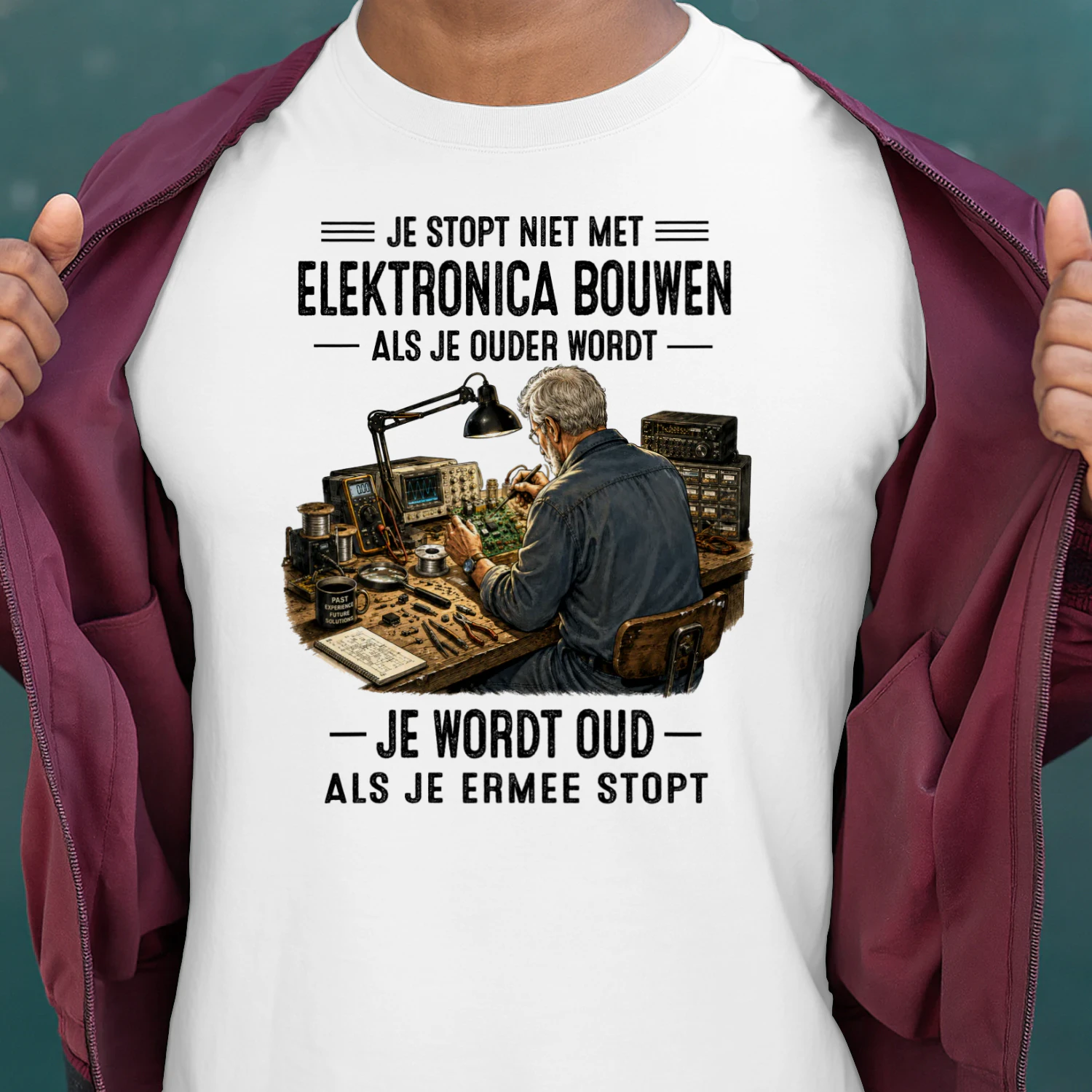 NL-You don't stop building electronics when you get old. You get old when you stop building
